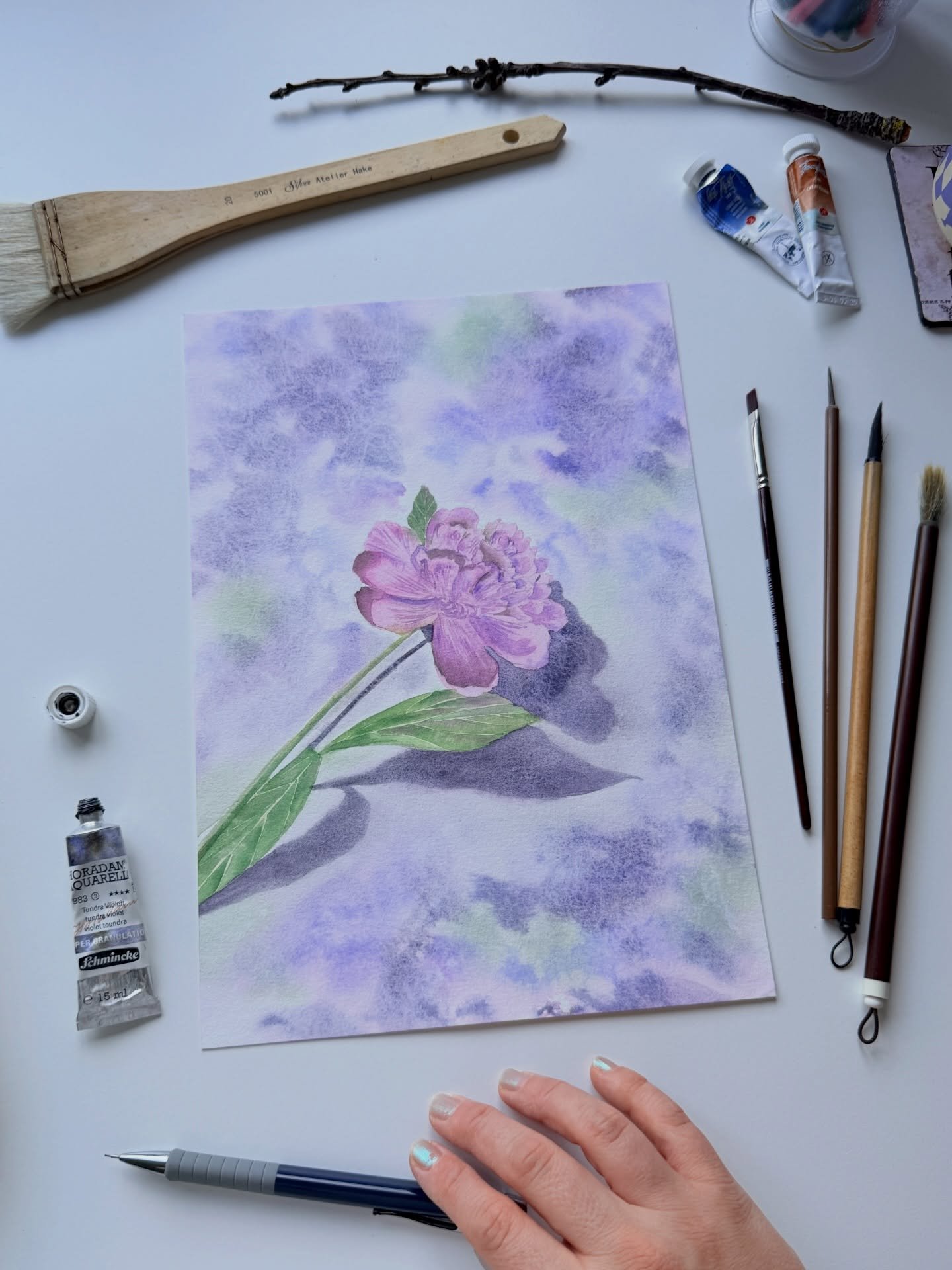 Not every painting is deep and meaningful.

I&rsquo;ve always loved flowers. Not for their deep meaning (at least the most of them), but for their beauty, grace and the delightful gentle way they smell.

Loving flowers for the way they make me smile 