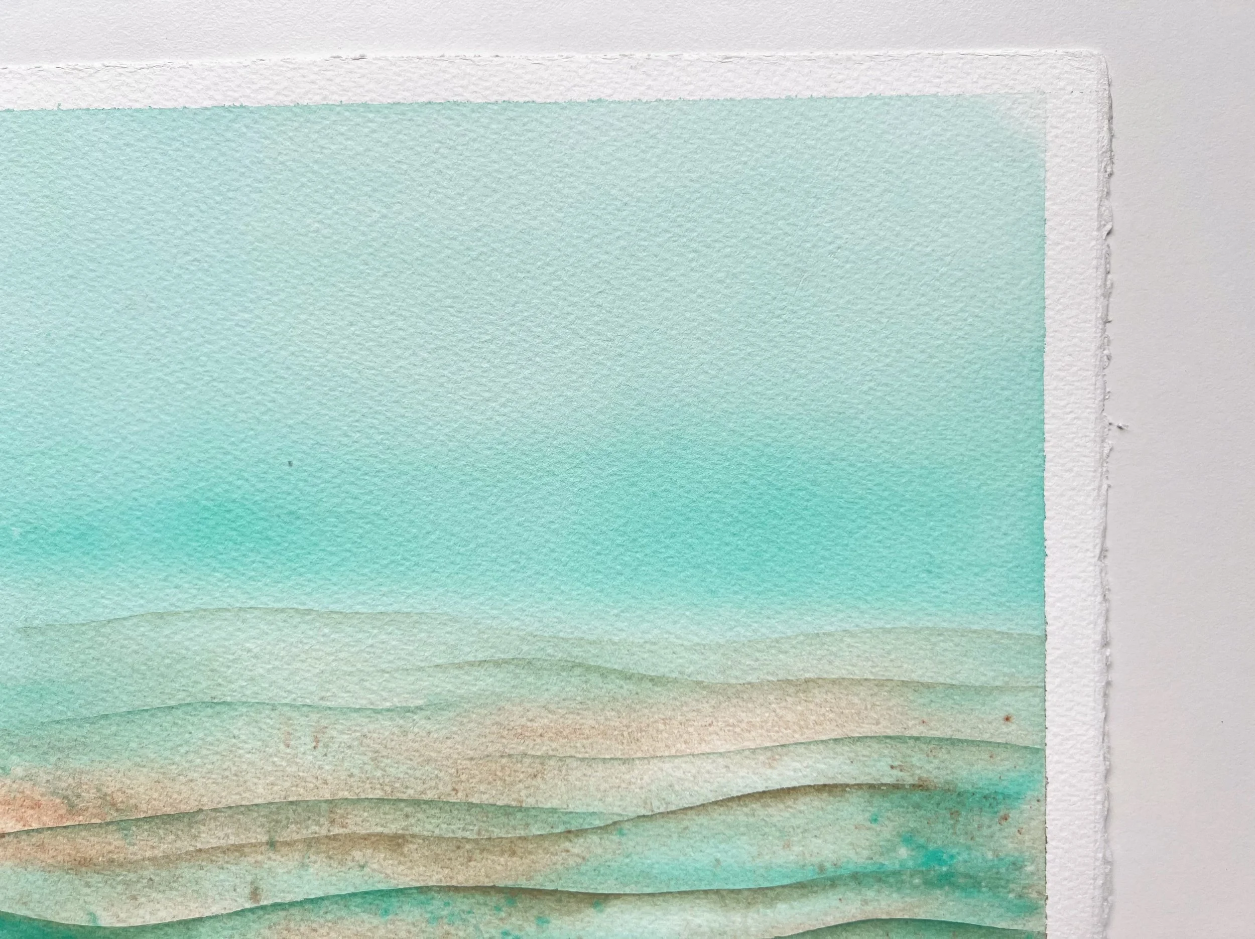 Close up from Starfish Watercolor Painting. This is the upper right corner.