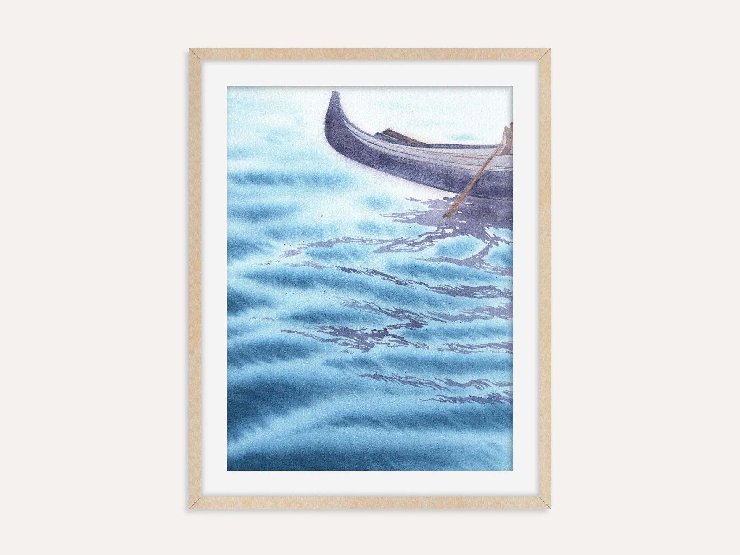 Venice Gondola Archival Art Print, Watercolor Venice Poster1.jpg