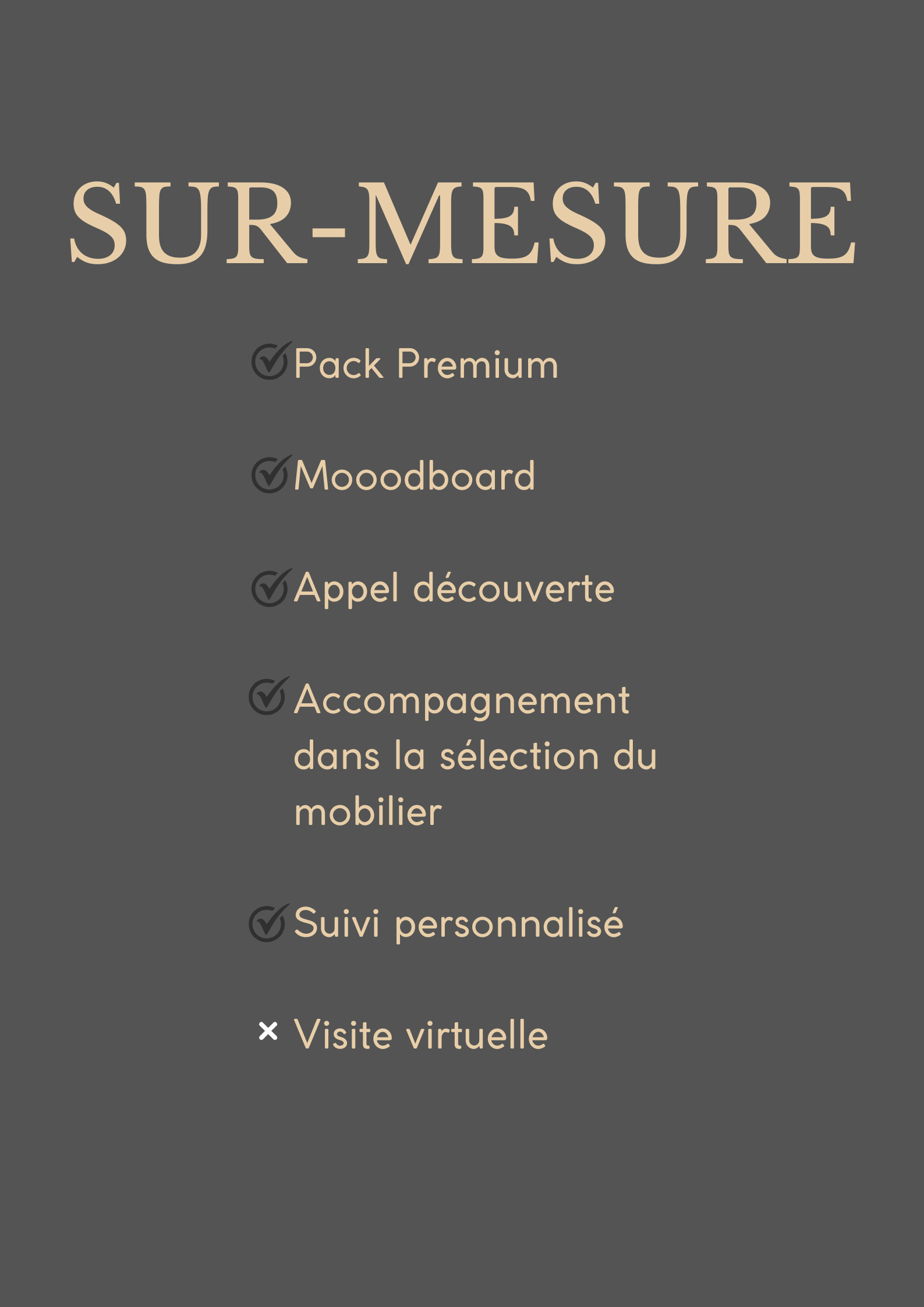 SUR MESURE