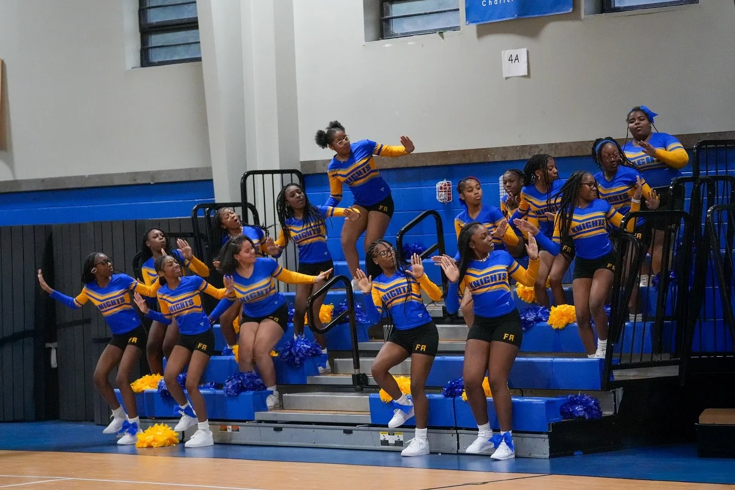 📣Nice and loud for our FA Middle Cheer Team! 💙💛

✨Under the leadership of Coach Tate, this squad consistently elevates the game-day experience for everyone. From their energy to their execution, they sound FANNNNNNTASTIC and we&rsquo;re proud of e
