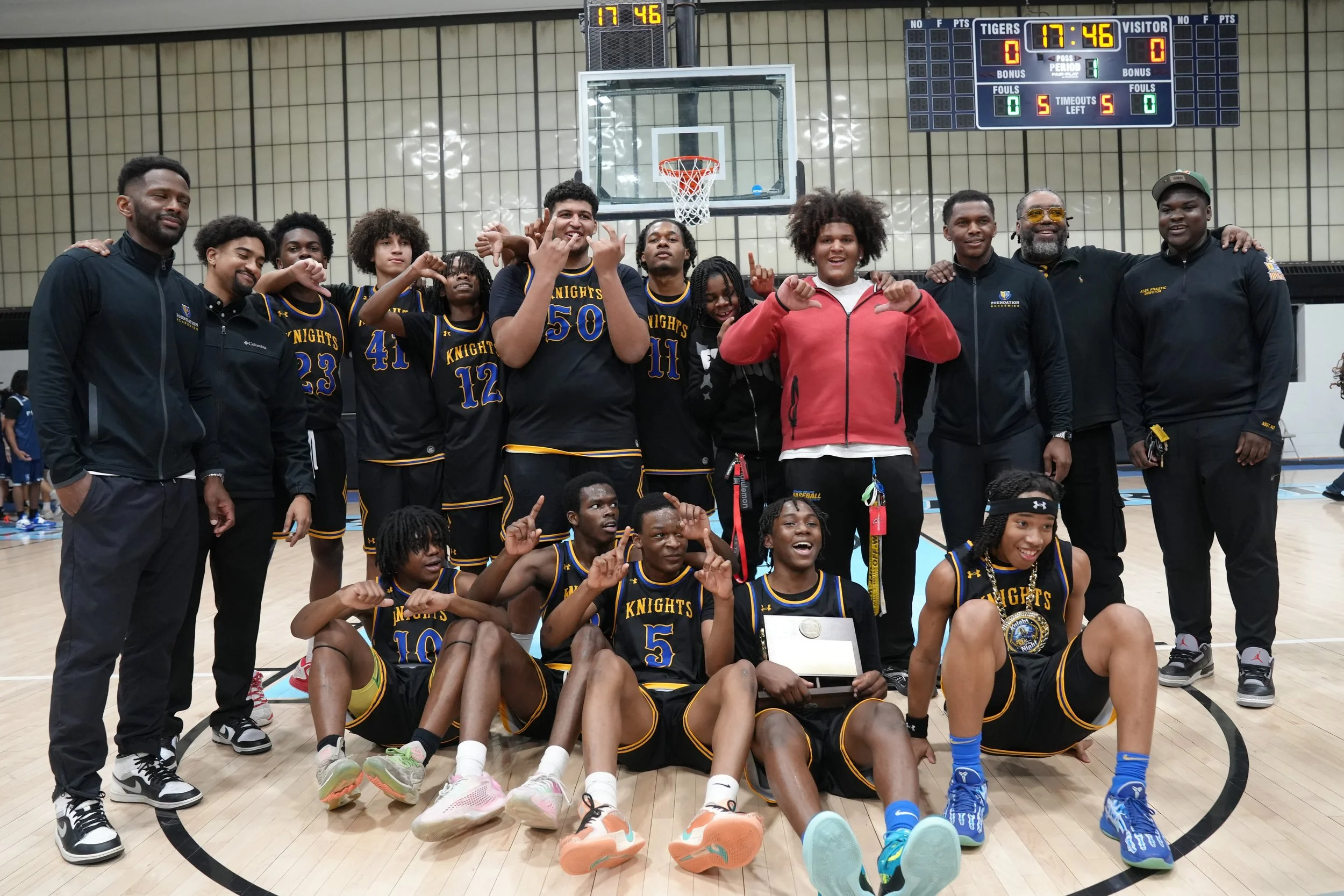 FA Knights Varsity Boys Basketball Conference Champions