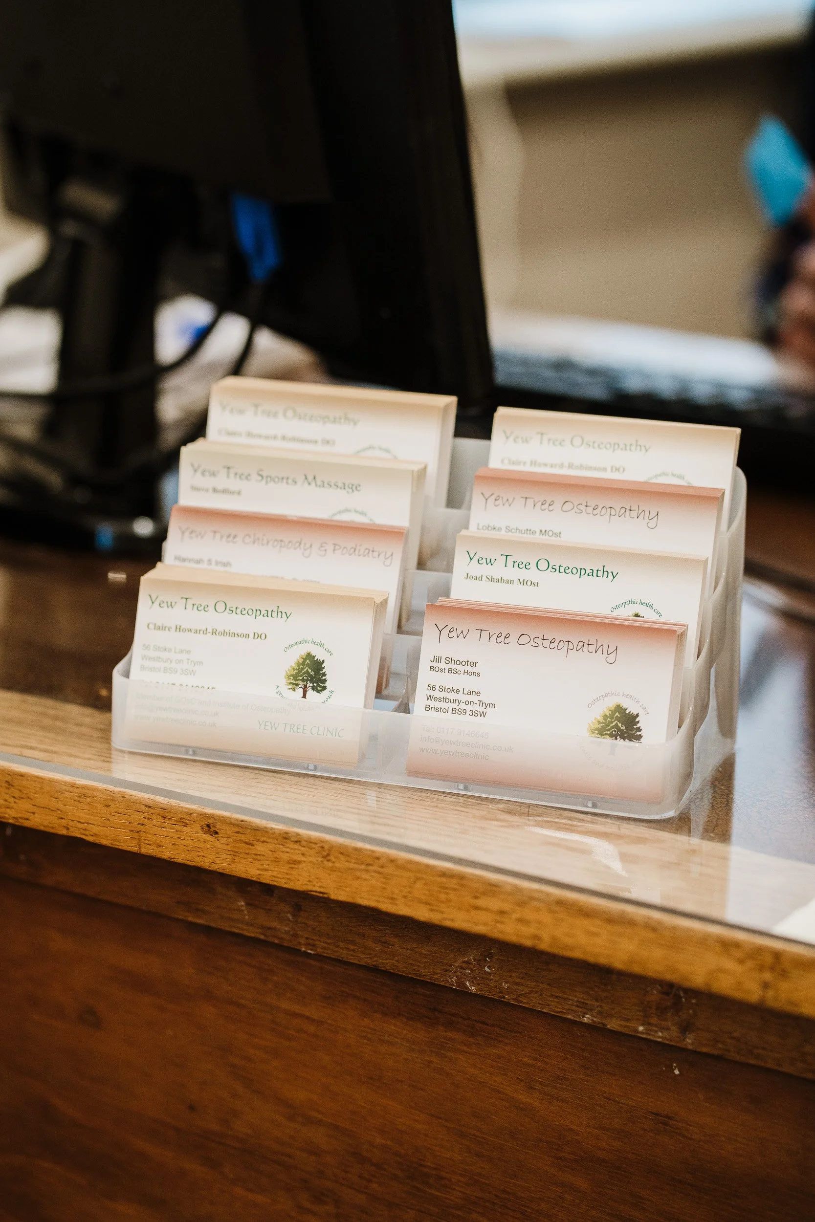 Osteopath waiting room in North Bristol