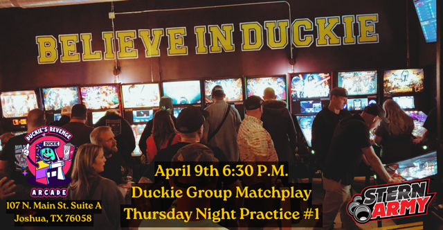 Duckie Group Matchplay Thursday Night Practice #1