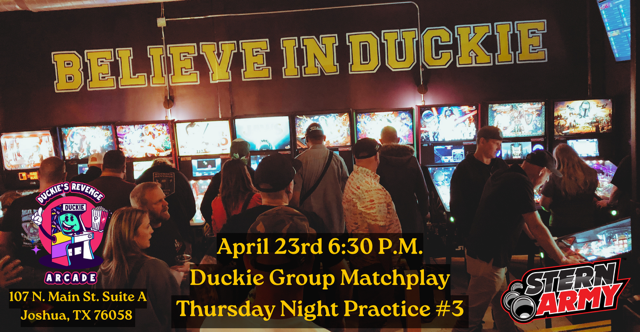 Duckie Group Matchplay Thursday Night Practice #3