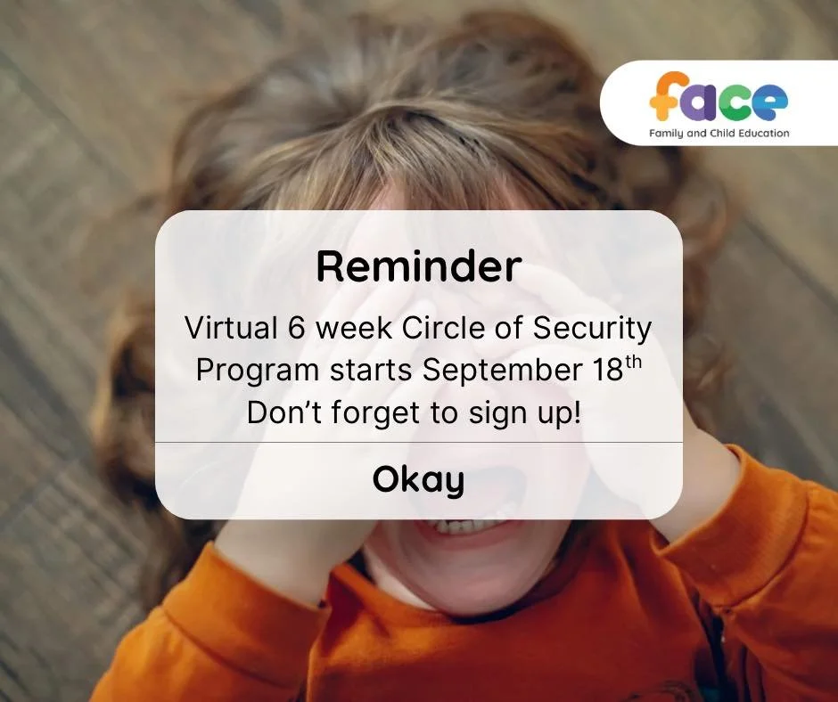 ⭐️ Reminder ⭐️

There&rsquo;s only a few days left to sign up for our virtual Circle of Security Parenting Program!

Ever feel unsure how to handle those tough parenting moments at home or out in public? 

Join our Circle of Security virtual sessions