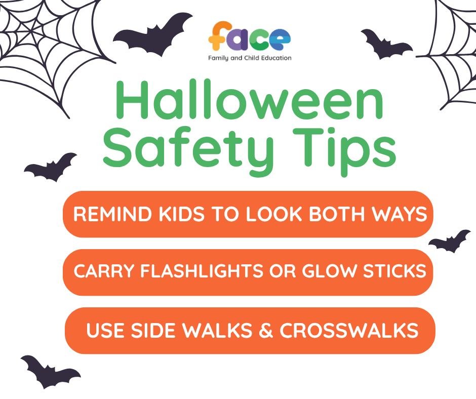 With Halloween just around the corner, it’s the perfect time to brush up on a few safety reminders before heading out for trick-or-treating! 👻
🚸 Remind kids to look both ways before crossing the street
💡 Carry a flashlight or glow stick to