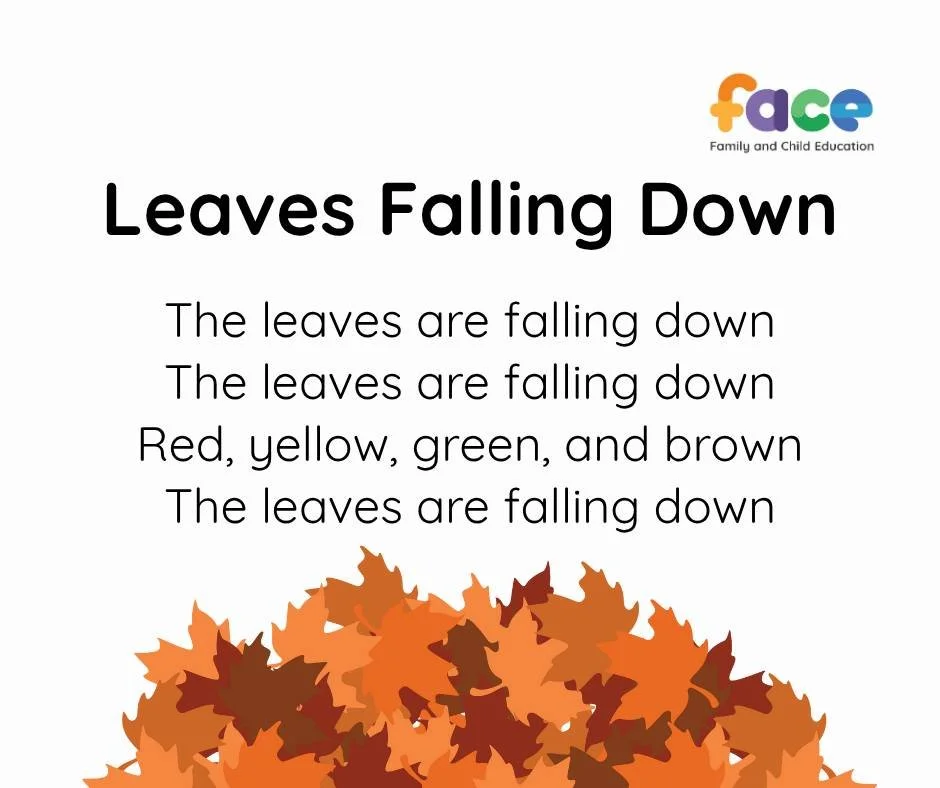 🎶 Sing, Learn, and Celebrate Fall! 🍁
“The Leaves Are Falling Down” is a simple, fun, and colourful song that’s perfect for little learners! Singing songs like this helps children build language skills, learn about colours and the