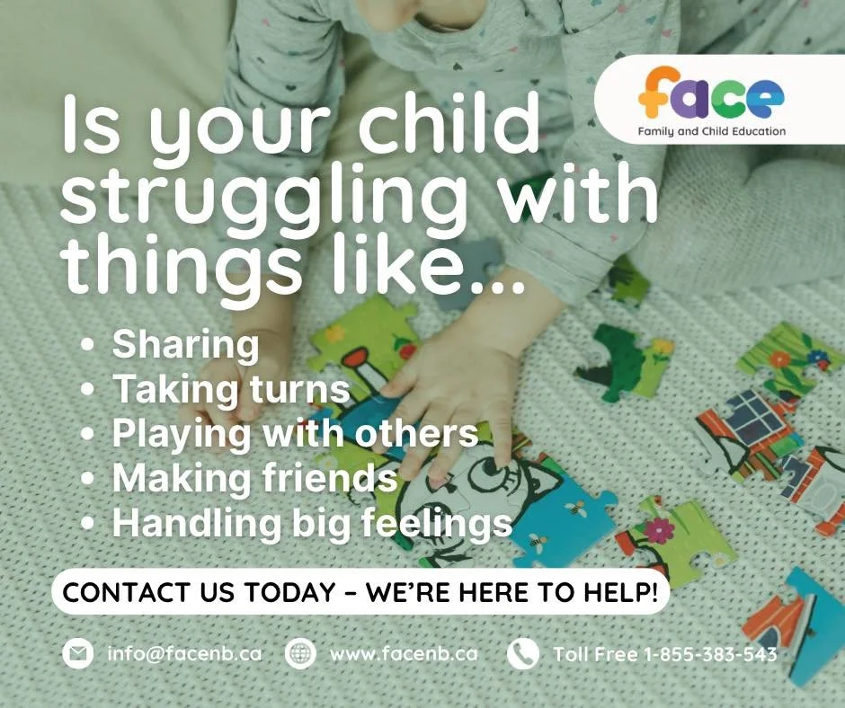💛 Supporting Social &amp; Emotional Growth 💛

Is your child having trouble with:
🤝 Sharing
🎲 Taking turns
👧 Playing with others
💬 Making friends
😡 Handling big feelings

FACE is here to help! Our programs support children in building social sk