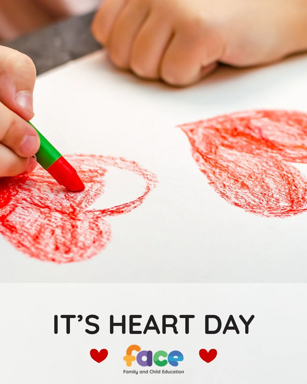 Happy Valentine&rsquo;s Day.&hearts;

Today&rsquo;s a great day to try a simple heart themed play idea at home.

Go on a heart hunt and look for heart shapes around your home or outside.

Draw hearts in the snow.

Make heart pictures with sticks and 