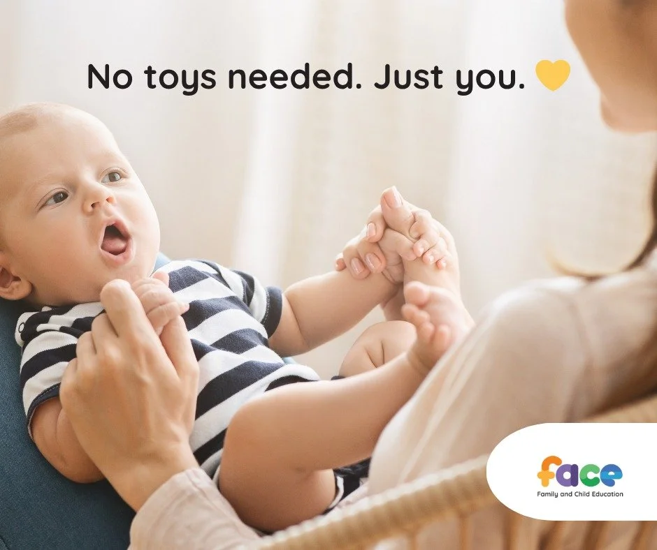 👶 Your baby is learning even before they can talk.

Every smile you return, every time you copy their sounds, every gentle cuddle... you're building their brain.

It's called "serve and return." Your baby makes a sound or a face. You respo