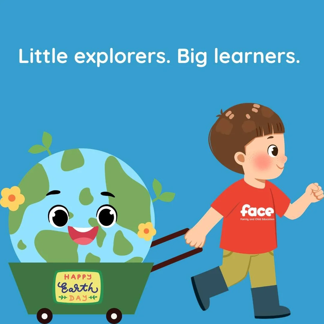 🌎 Little explorers become big learners outside.

This Earth Day, take your little one on an adventure, whether it's the backyard, a park, or a walk around the block.

Try this as you explore:
🍃 Name what you see and touch
🐛 Wonder out loud ("