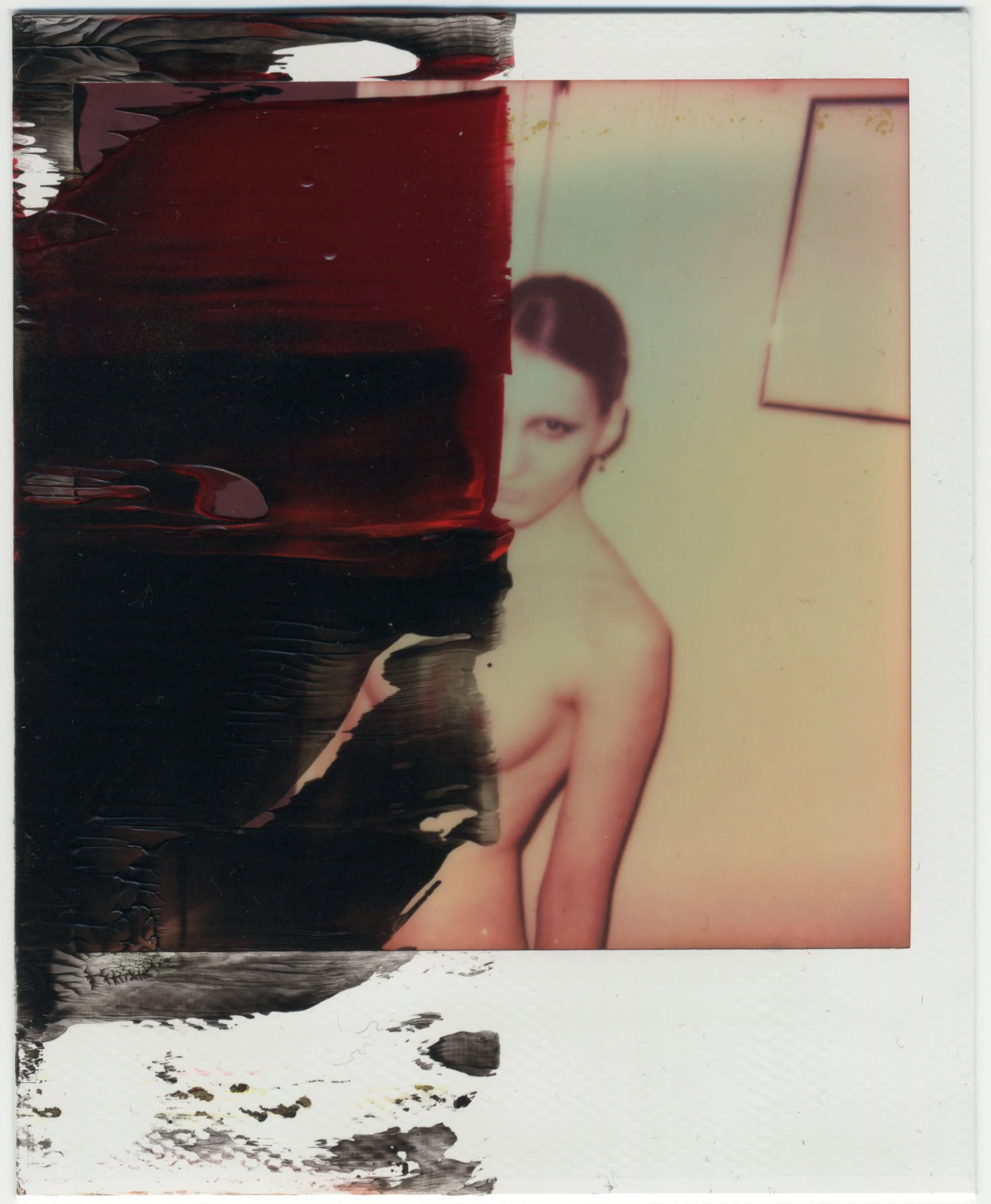 Acrylic on Polaroid, Milano, 2012