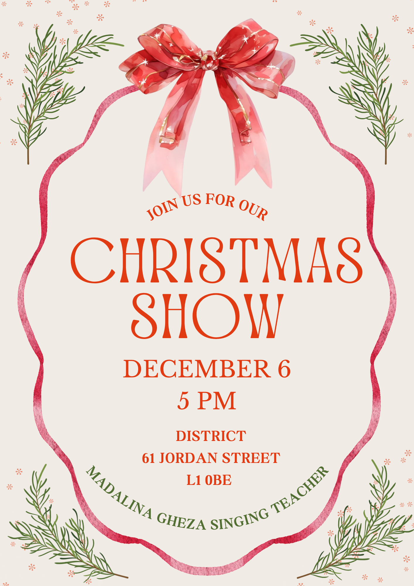 Madalina Gheza’s Student showcase - christmas Show!