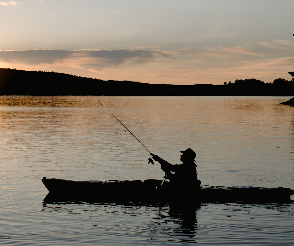 Kayak Fishing on Lake Barkley launching from Holiday Hills Resort
