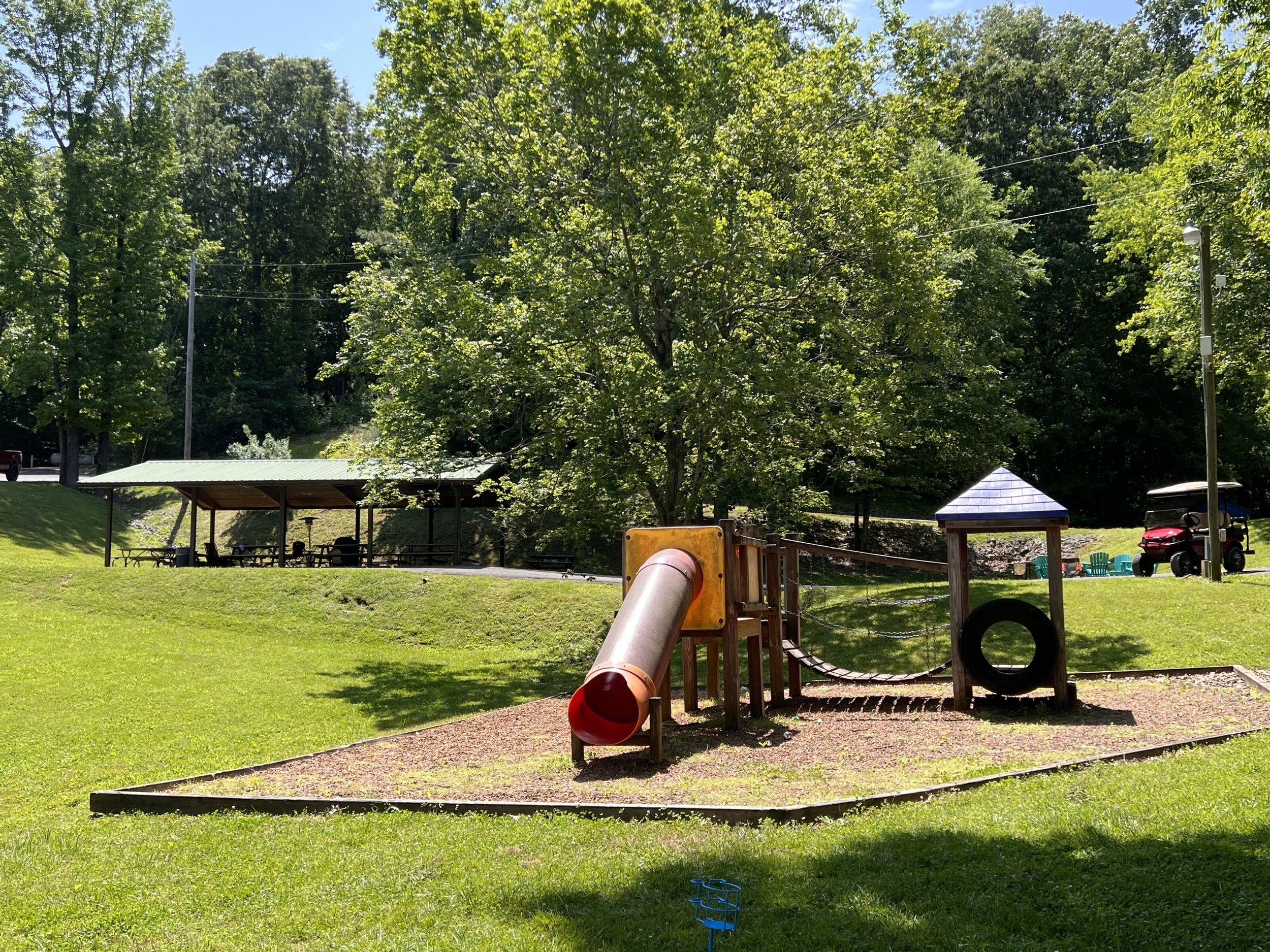 One of the playgrounds at Holiday Hills Resort on Lake Barkley near Land Between the Lakes