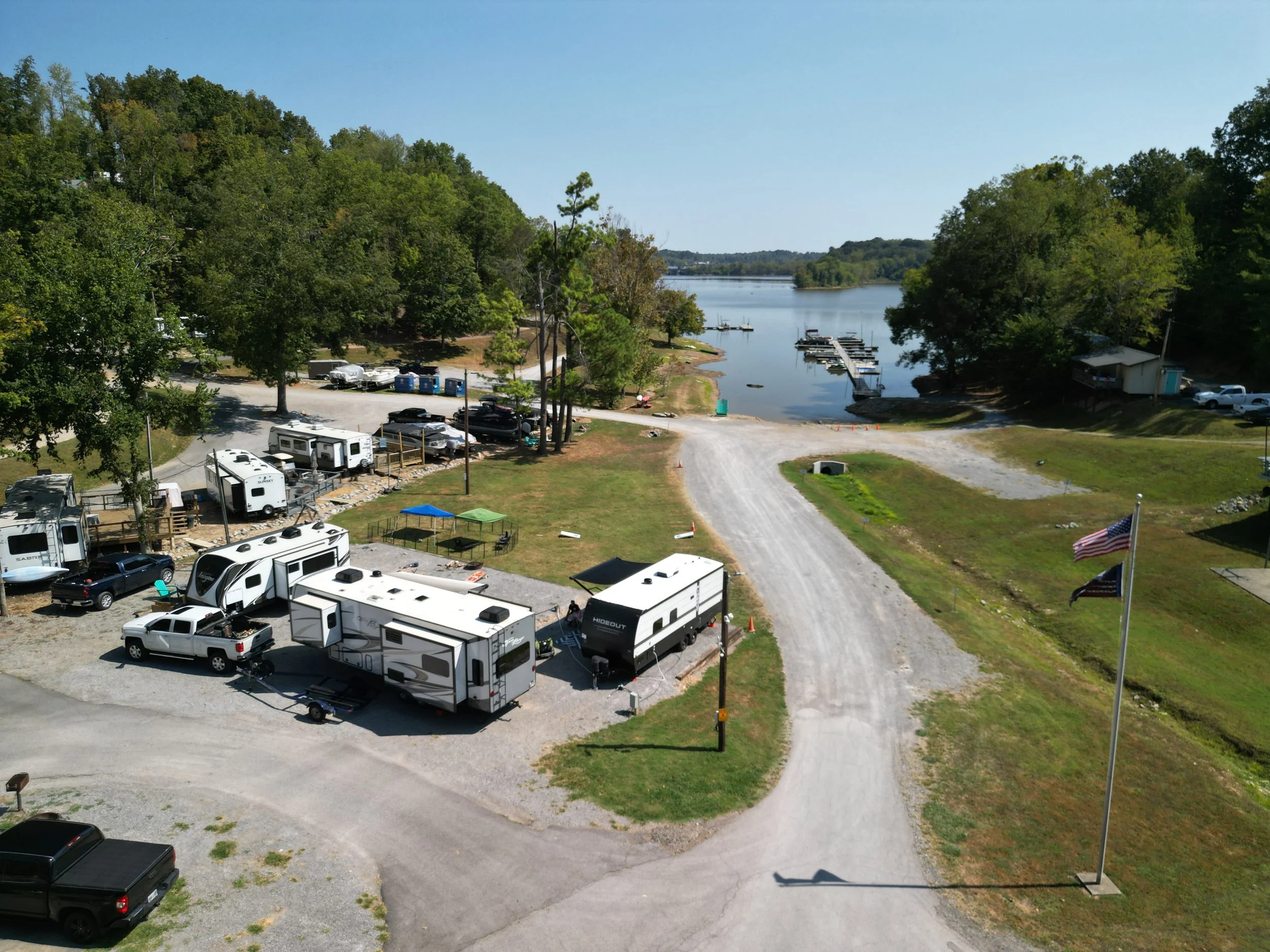 Lakeview campsites on lake barkley at holiday hills resort on lake barkley near land between the lakes