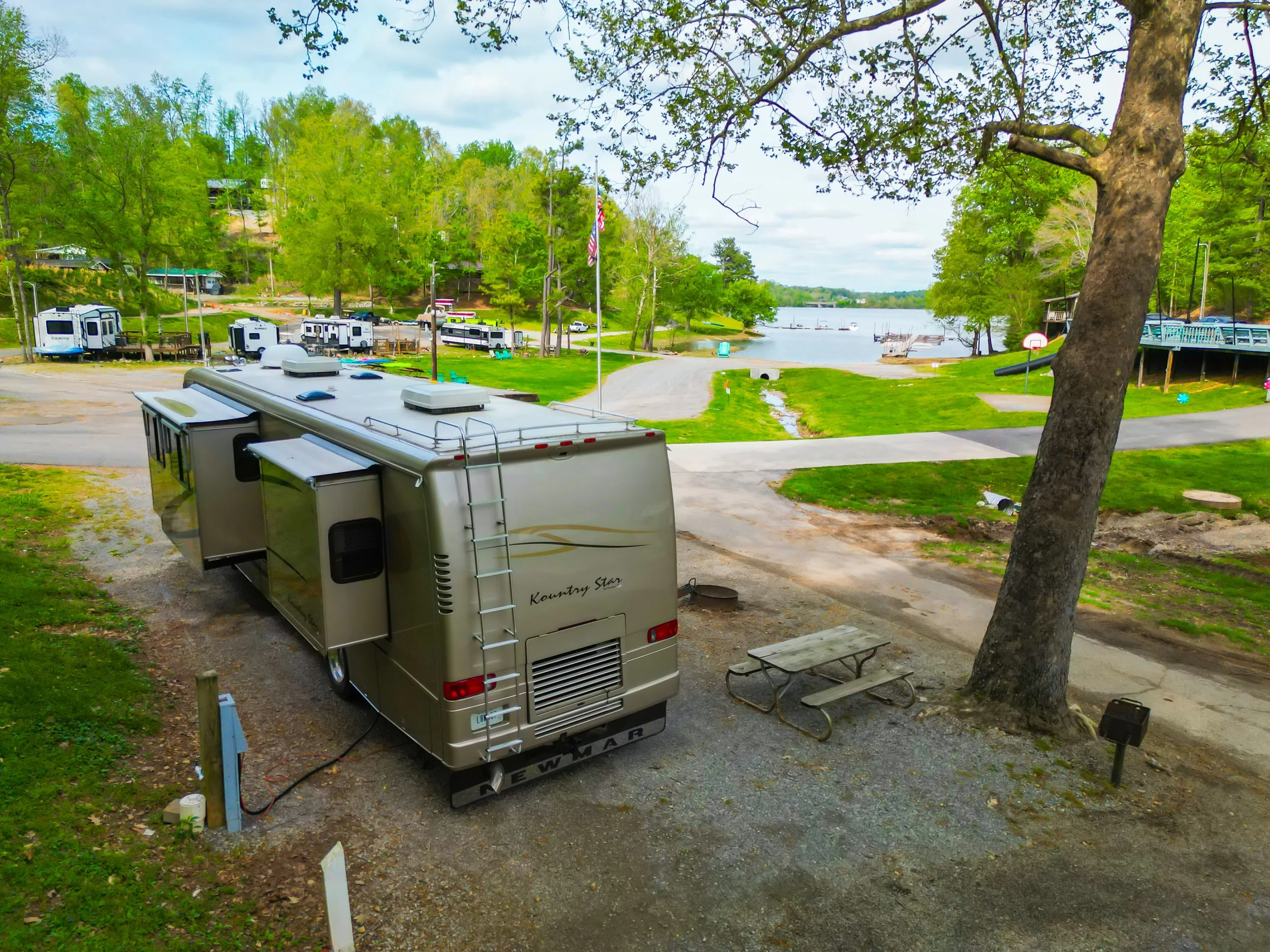 campsite 47 near the seasonal pool at holiday hills resort on lake barkley near land between the lakes
