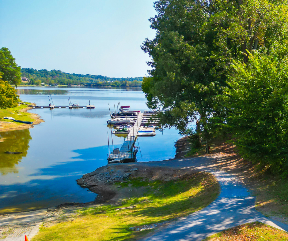 Private Boat Ramp at holiday hills resort on lake barkley