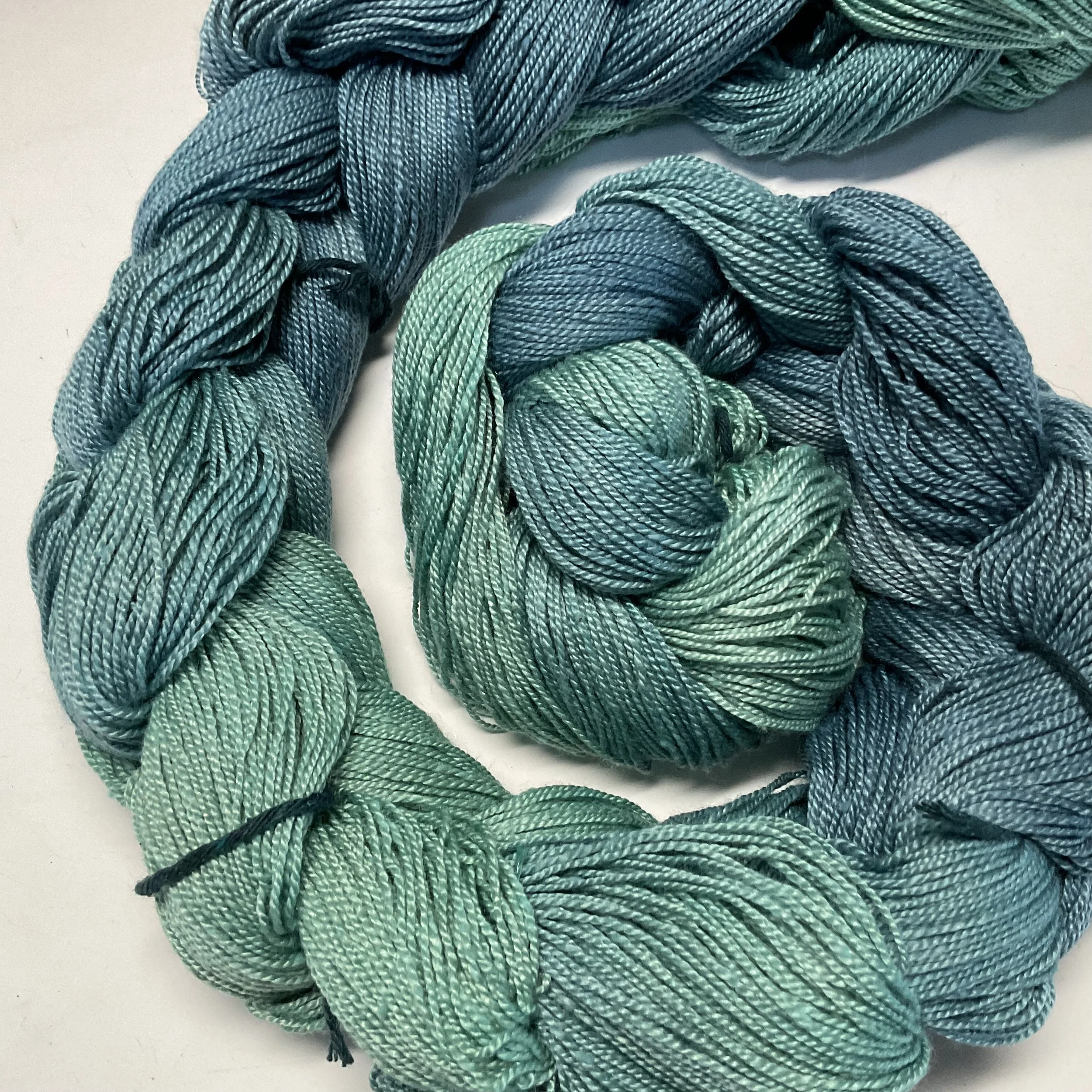 Hand dyed Seacell Yarn Warp 4 1/2 yds 204 or 300 ends