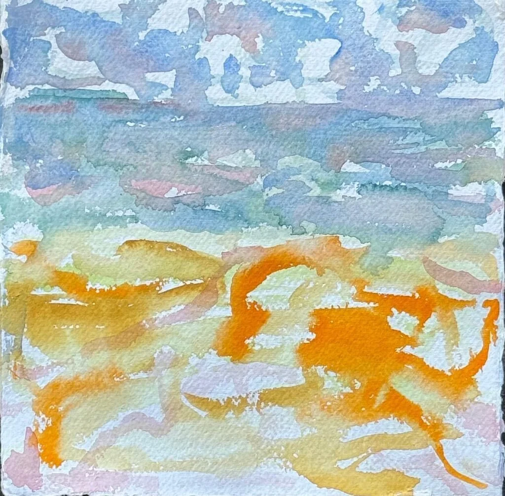 Title: The Iconic View Eighteen 
Date: 2023 
Medium: watercolor on watercolor paper 
Dimensions: 12 x 12 in 
Price: $520 