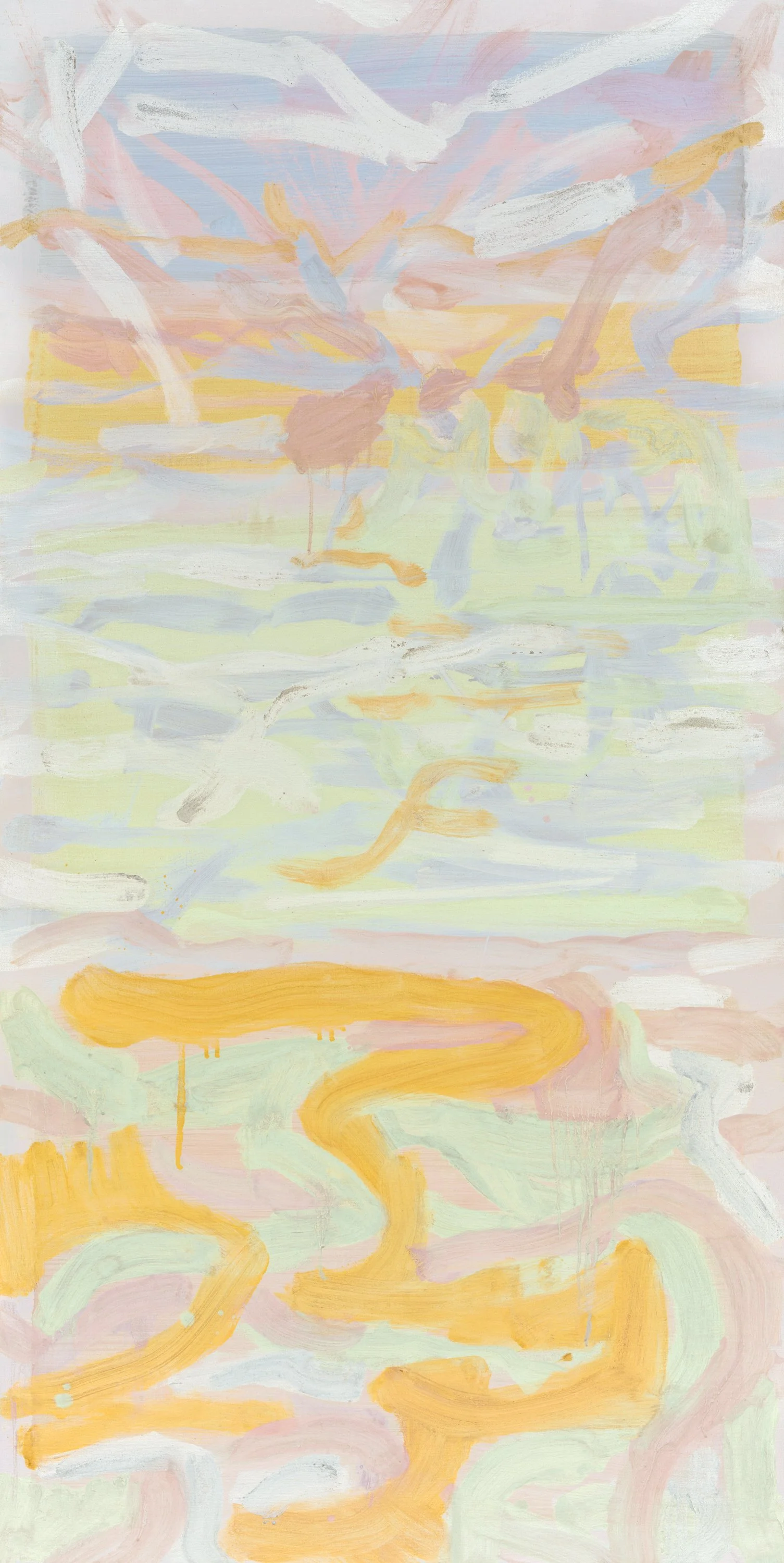 Title: Bleached By The Sun One 
Date: 2023 
Medium: oil on Belgium linen canvas 
Dimensions: 3 x 6 ft x 1 in 