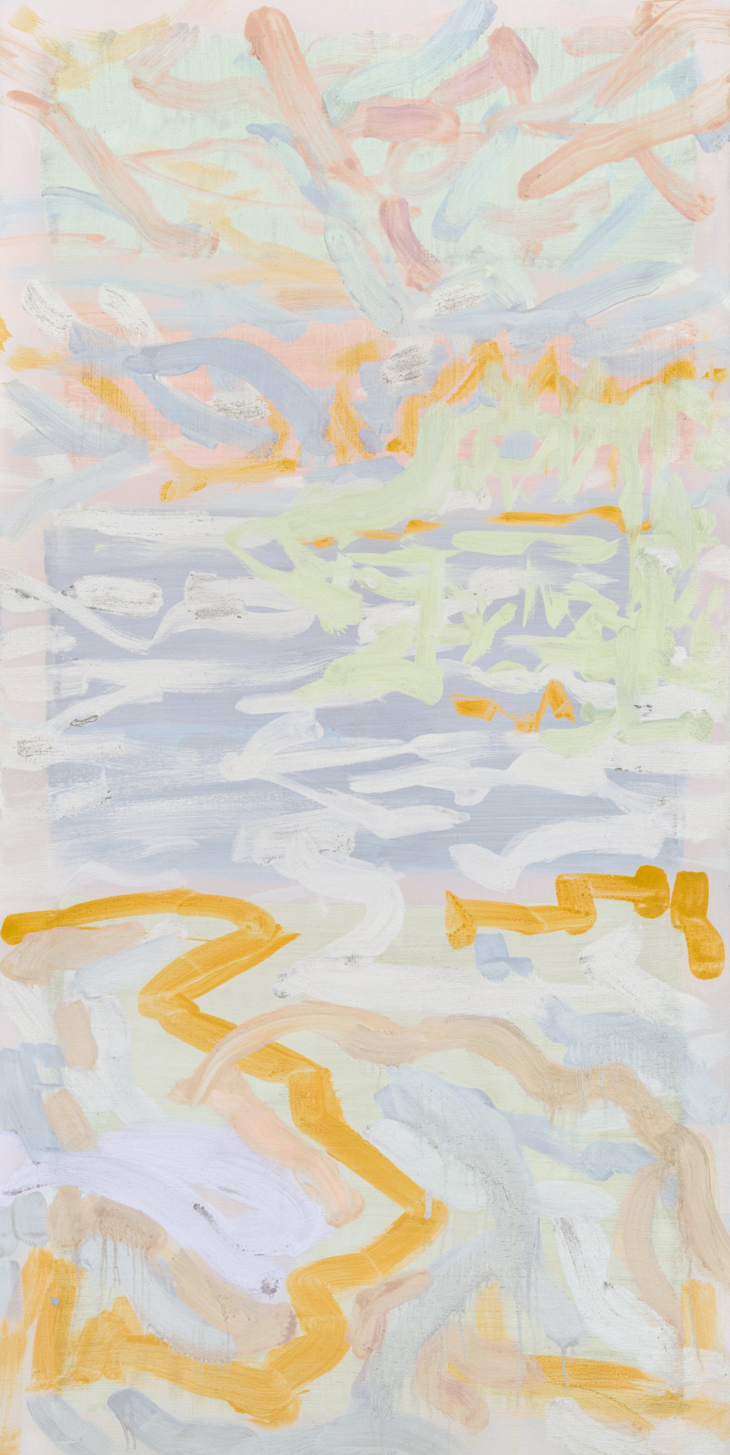 Title: Bleached By The Sun Two 
Date: 2023 
Medium: oil on Belgium linen canvas 
Dimensions: 3 x 6 ft x 1 in 
