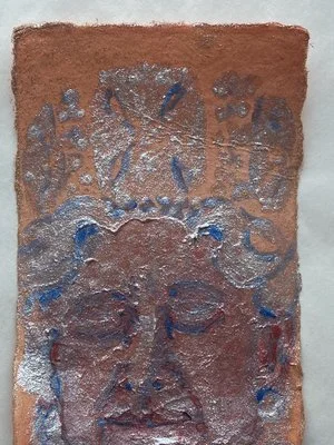 Title: Lightness Of Being 
Date: 2022 
Medium: acrylic on cardstock postcard 
Dimensions: 4 x 6”