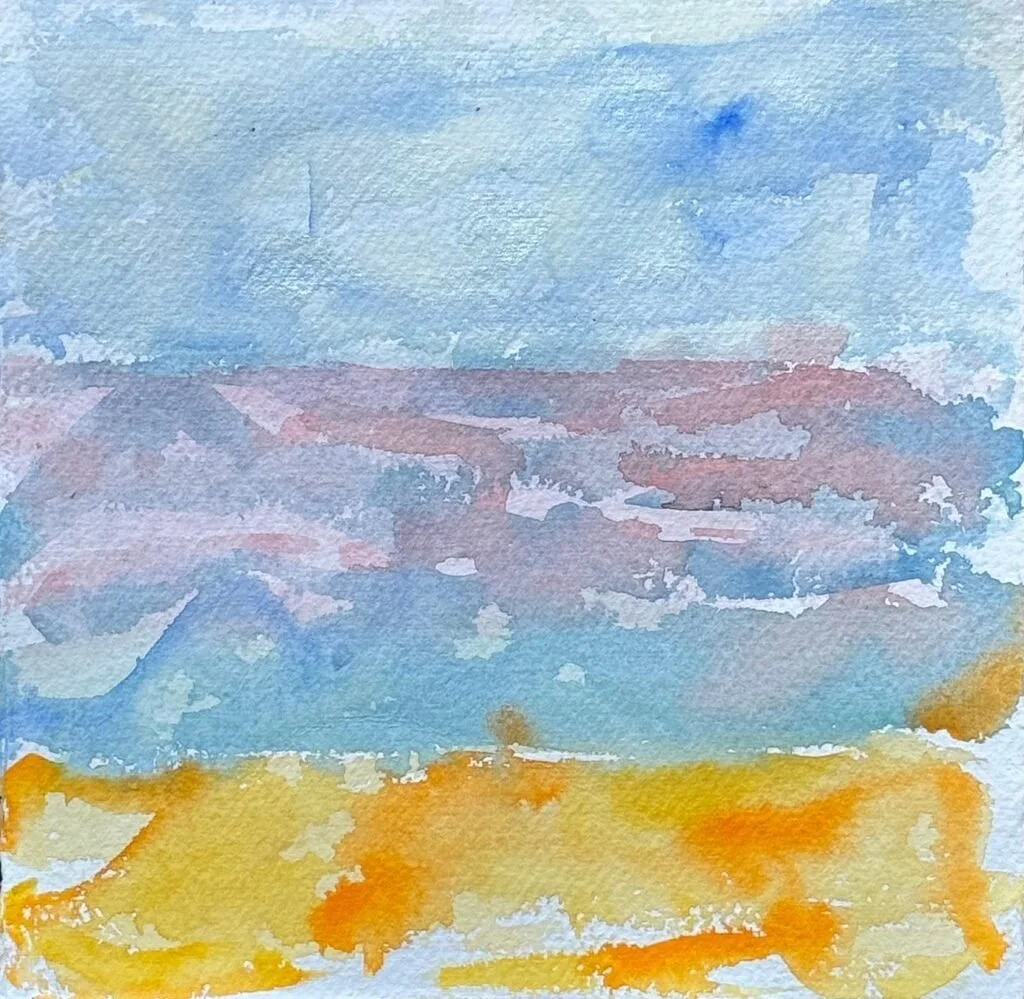 Title: The Iconic View Twelve 
Date: 2023 
Medium: watercolor on watercolor paper 
Dimensions: 12 x 12 in 
Price: $520 