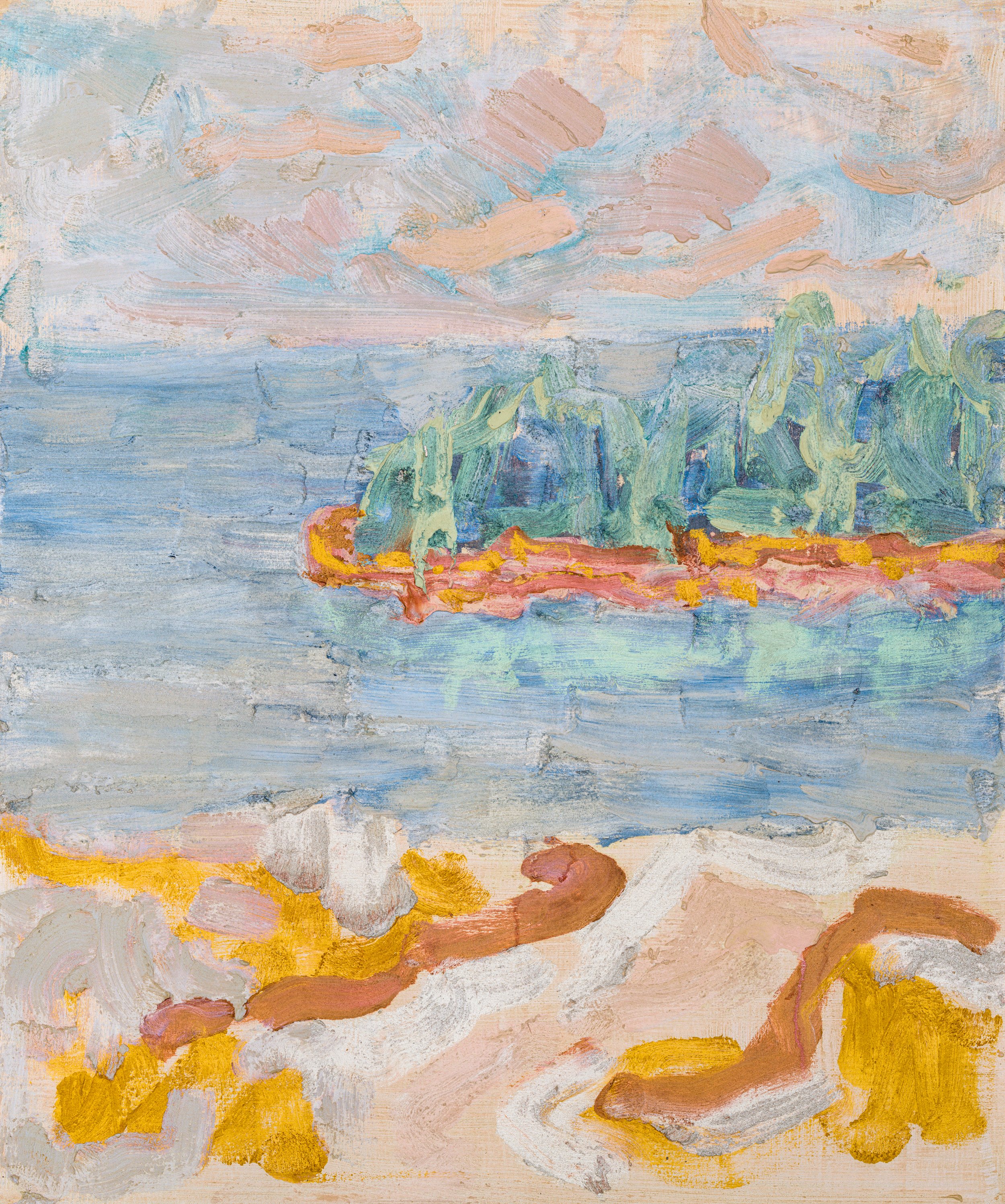 Title: Crowd Gathering Two 
Date: 2023 
Medium: oil on Belgium linen canvas 
Dimensions: 30 x 36 x 1 in 