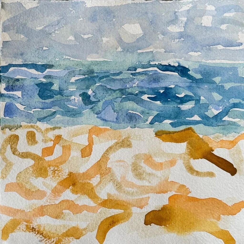 Title: The Iconic View Eight 
Date: 2023 
Medium: watercolor on watercolor paper 
Dimensions: 12 x 12 in 
Price: $520 