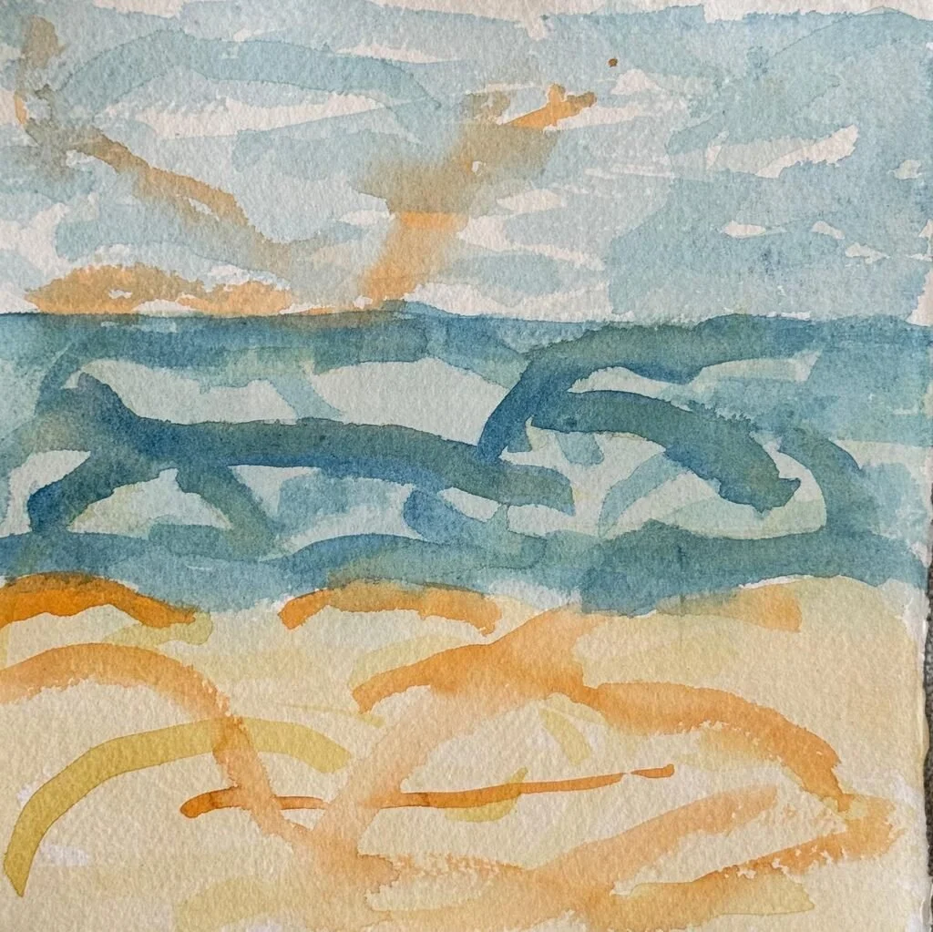 Title: The Iconic View Nine 
Date: 2023 
Medium: watercolor on watercolor paper 
Dimensions: 12 x 12 in 
Price: $520 