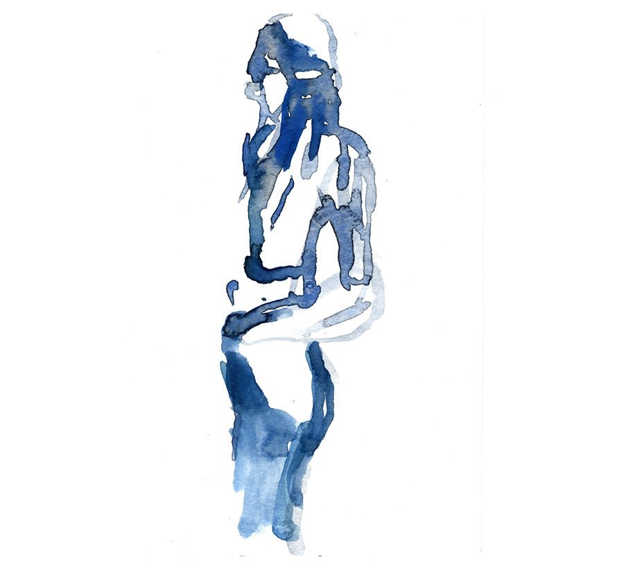 Title: 4:05 pm 23 February Paris, France 
Date: 2023 
Medium: watercolor on watercolor paper 
Dimensions: 10 x 8 in framed 