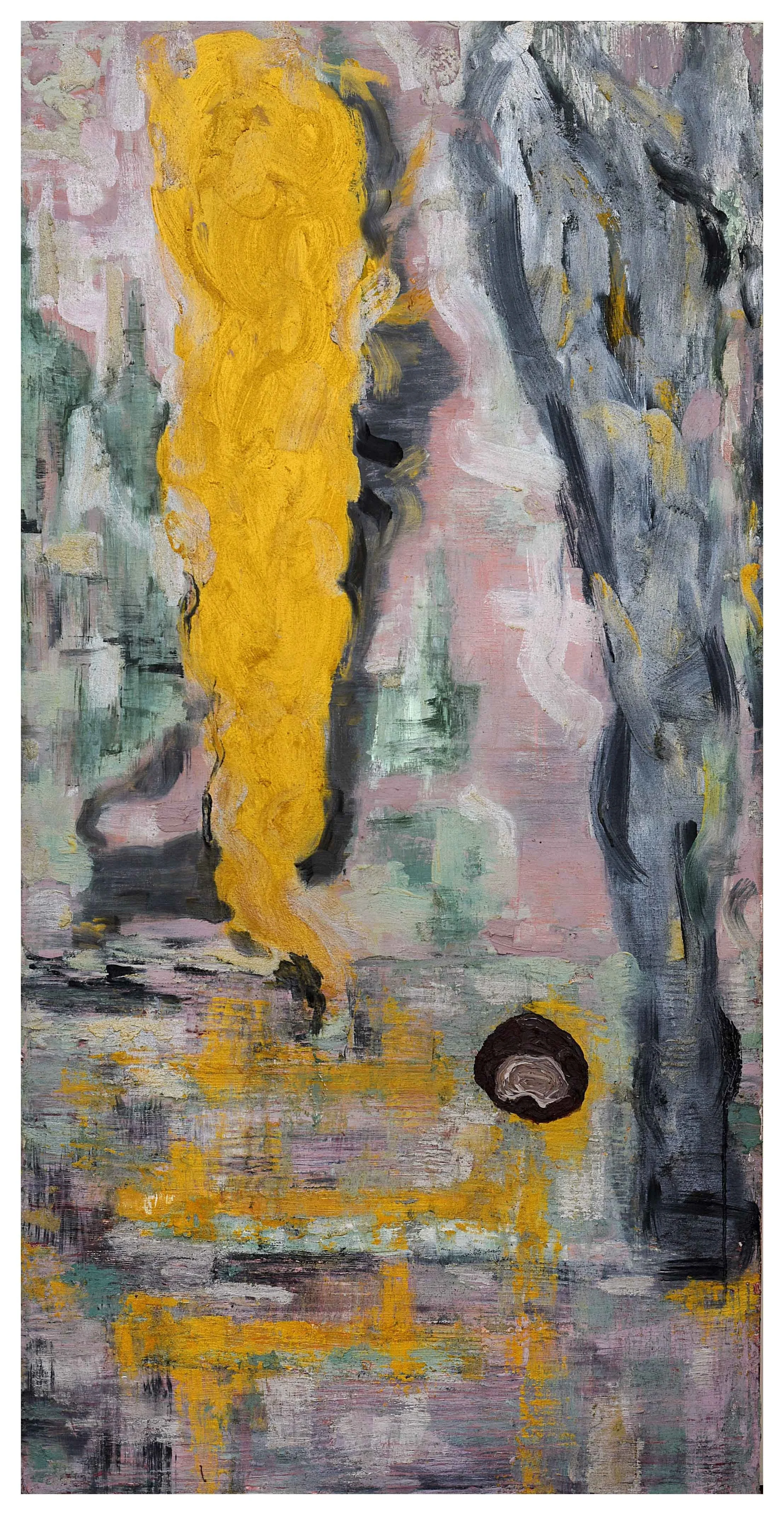 Title: I Have Him Eating Out Of My Hand 
Date: 2018 
Medium: oil on Belgium linen canvas 
Dimensions: 2.5 x 5 ft x 1 in 