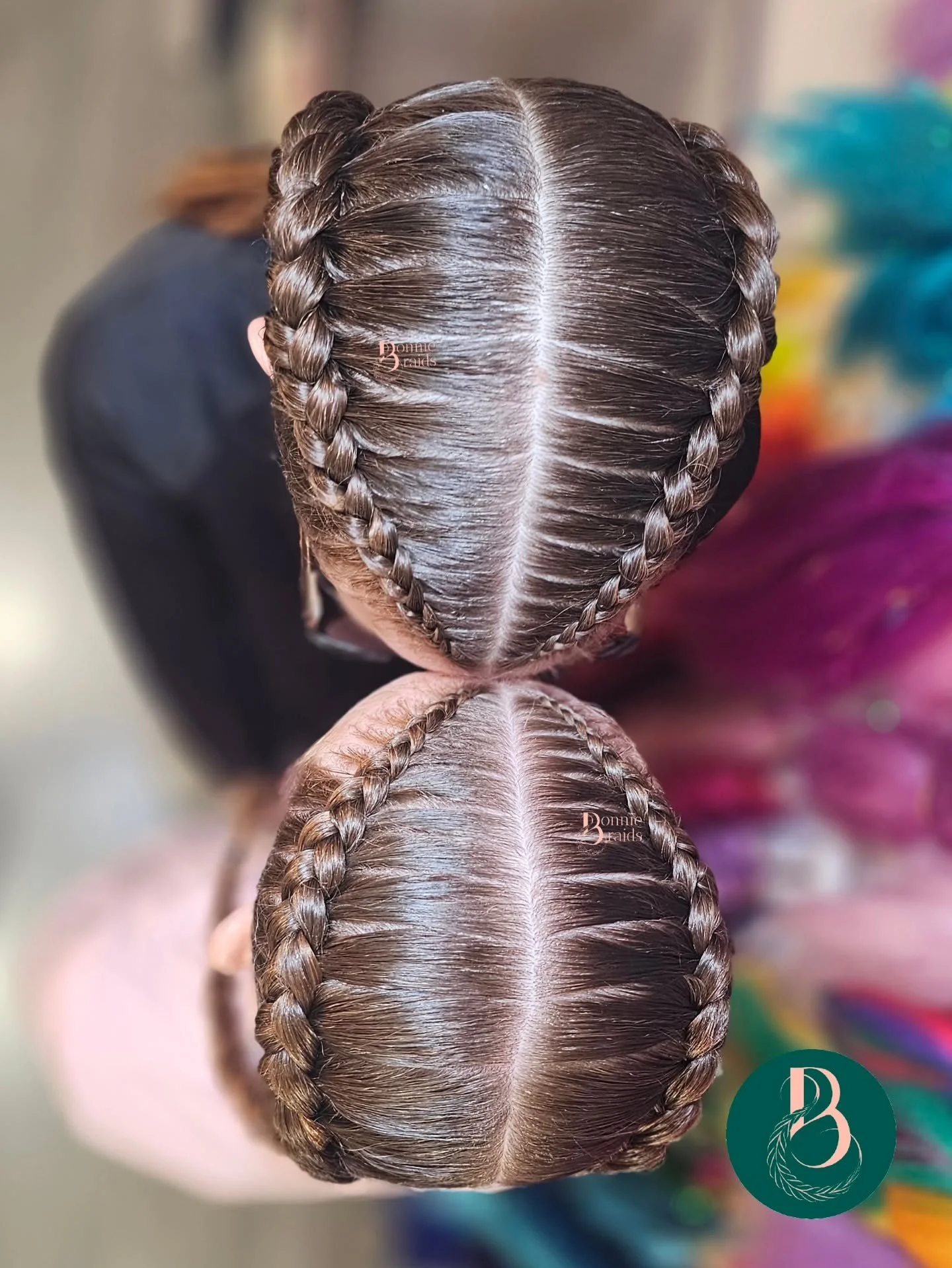 Double Dutch Braids for these 2 ladies off to P6 Residential Camp! 🏕🚙