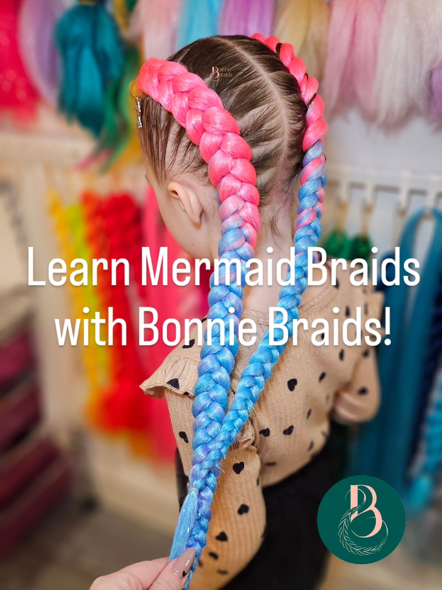 LEARN MERMAID BRAIDS WITH BONNIE BRAIDS 

After 4 years of perfecting my signature &ldquo;Braids With Colour&rdquo; technique, I&rsquo;m SO excited to finally offer training through Bonnie Braids 💖

Whether you&rsquo;re a complete beginner, already 