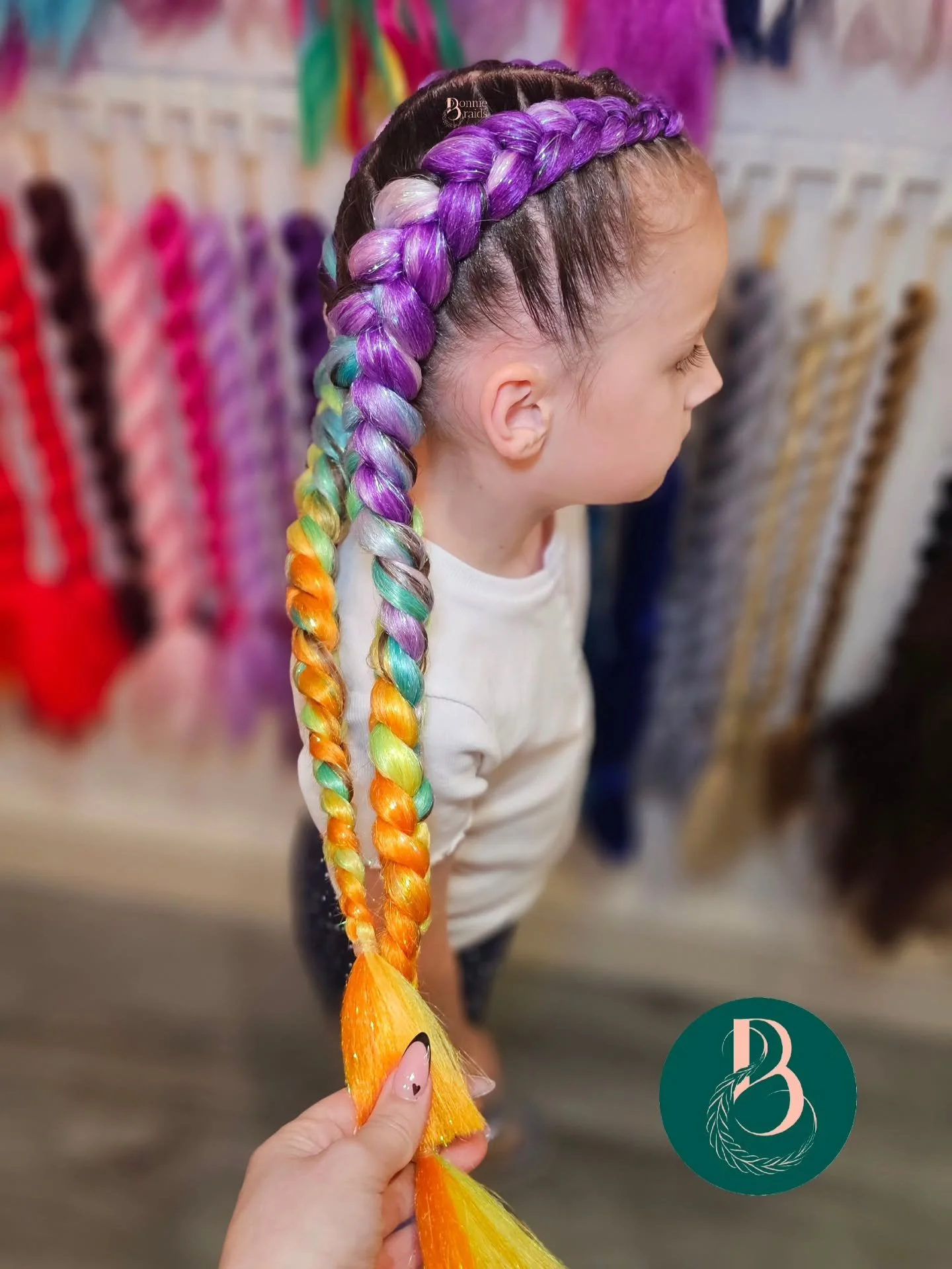 🌈✨️Rainbow Braids✨️🌈 

Do you have a wee Rainbow Fairy who would like some Rainbow Braids for the Gala Day?

Limited Availability on Friday 19th June - the day before Armadale Gala Day!

These Braids last 5-7 days, so take the stress out of the mor