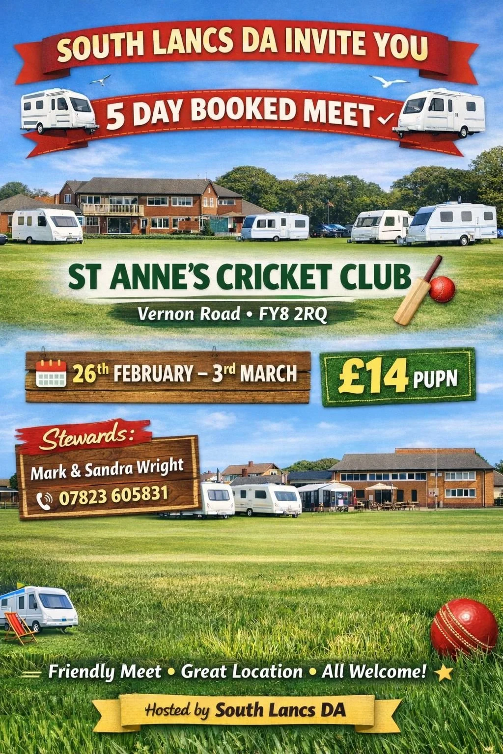 St Annes Cricket Club 26th Feb - 3rd March.