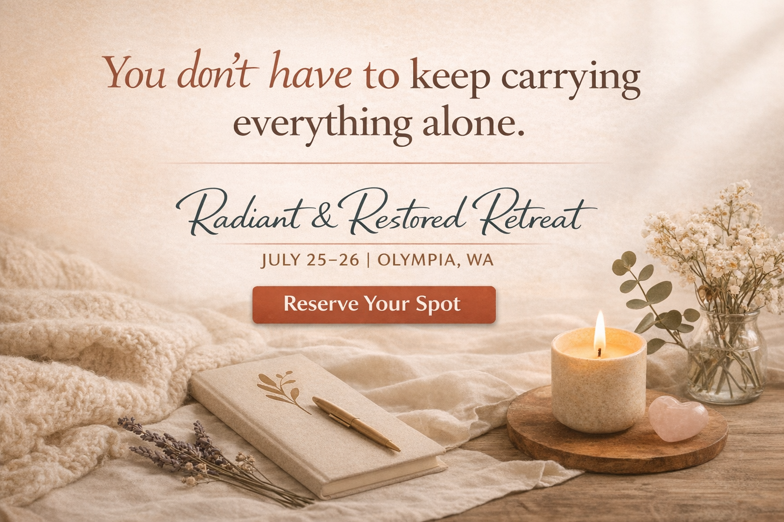 You Don’t Have to Keep Carrying Everything Alone