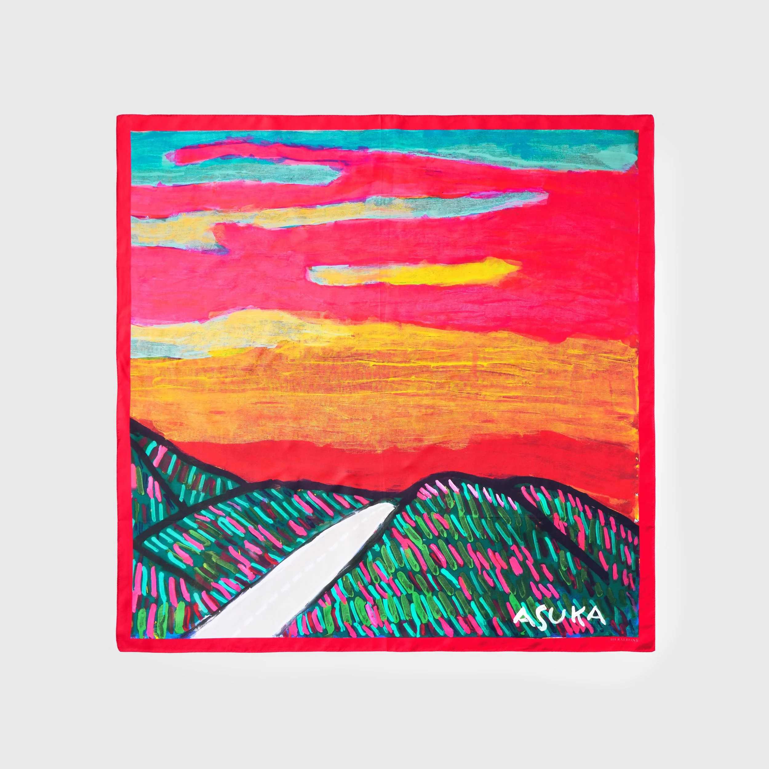 Carré de Soie "Sunset Road"