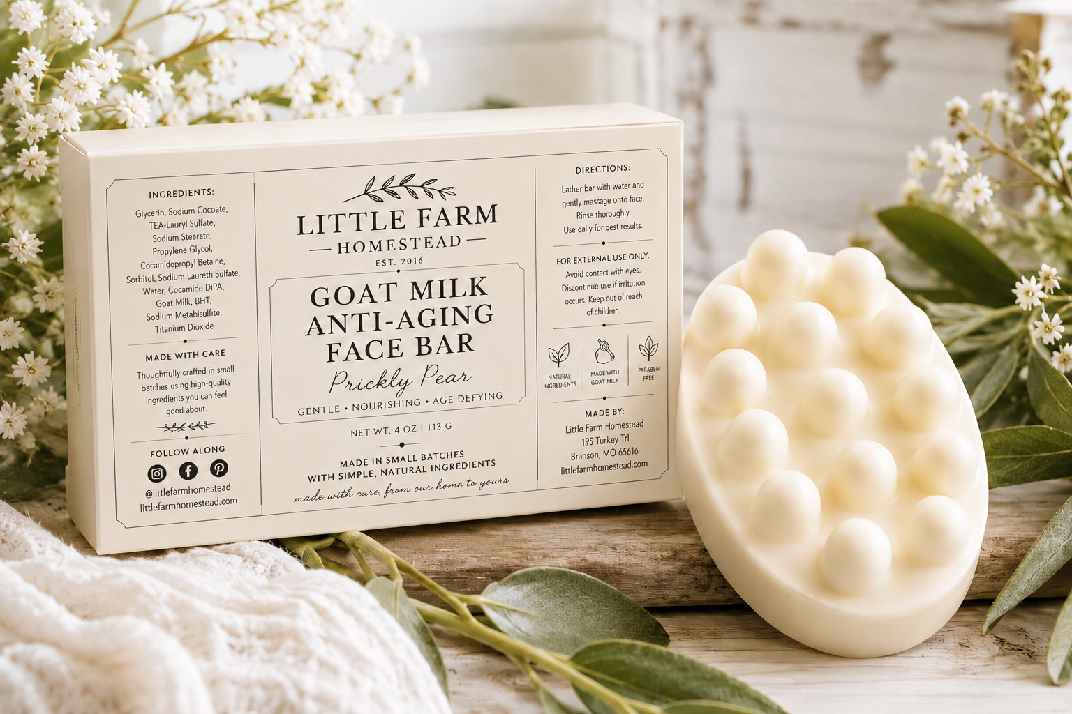 Prickly Pear Goat Milk Face Bar