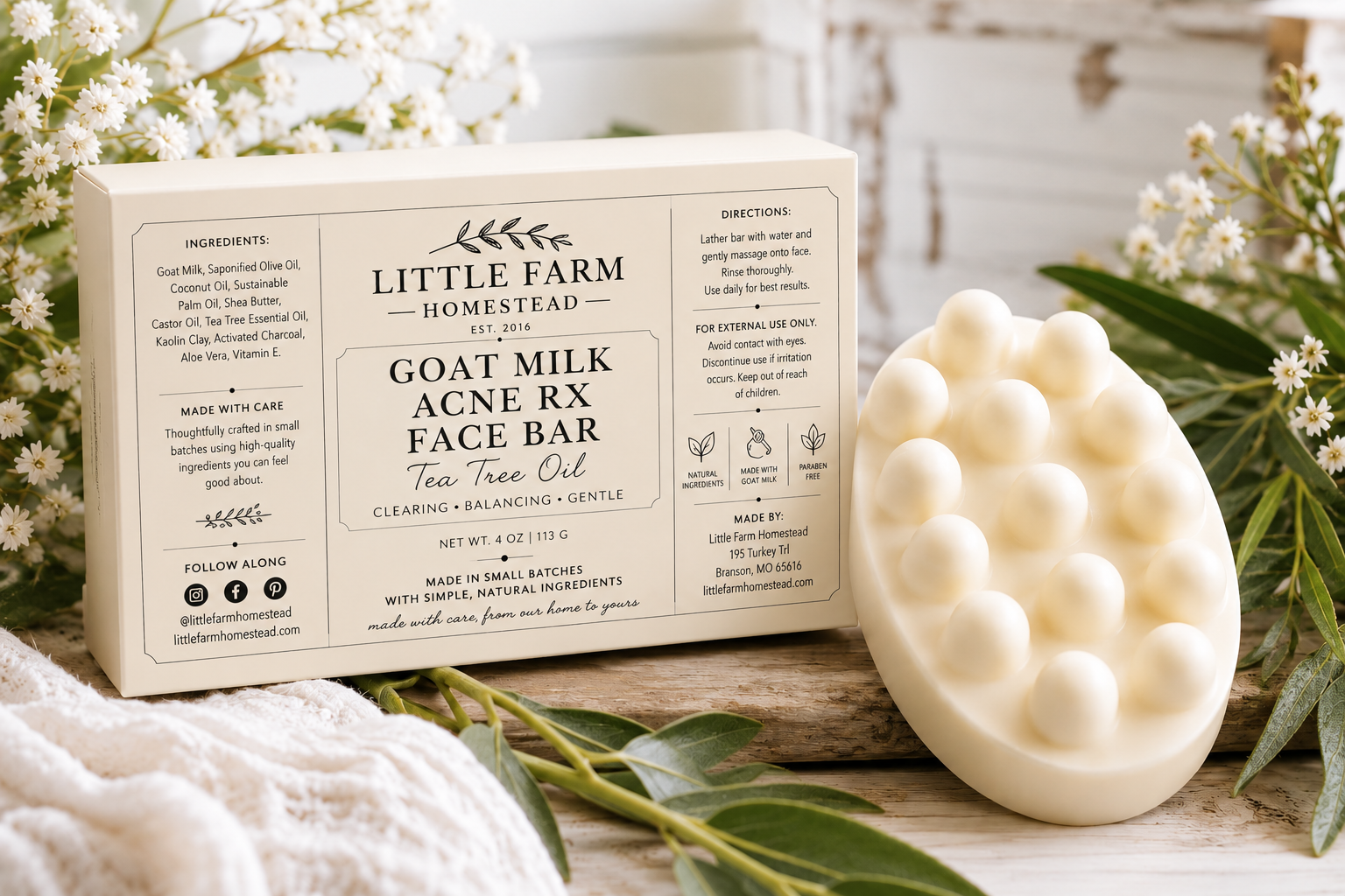 Goat Milk Acne RX Face Bar