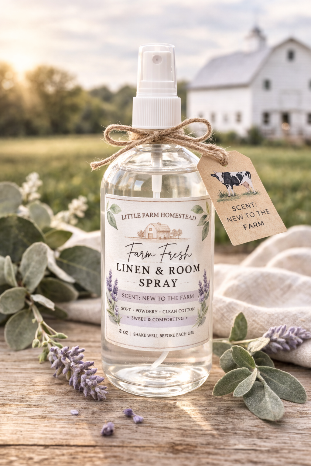 Farm Fresh Linen & Room Spray- "NEW TO THE FARM"