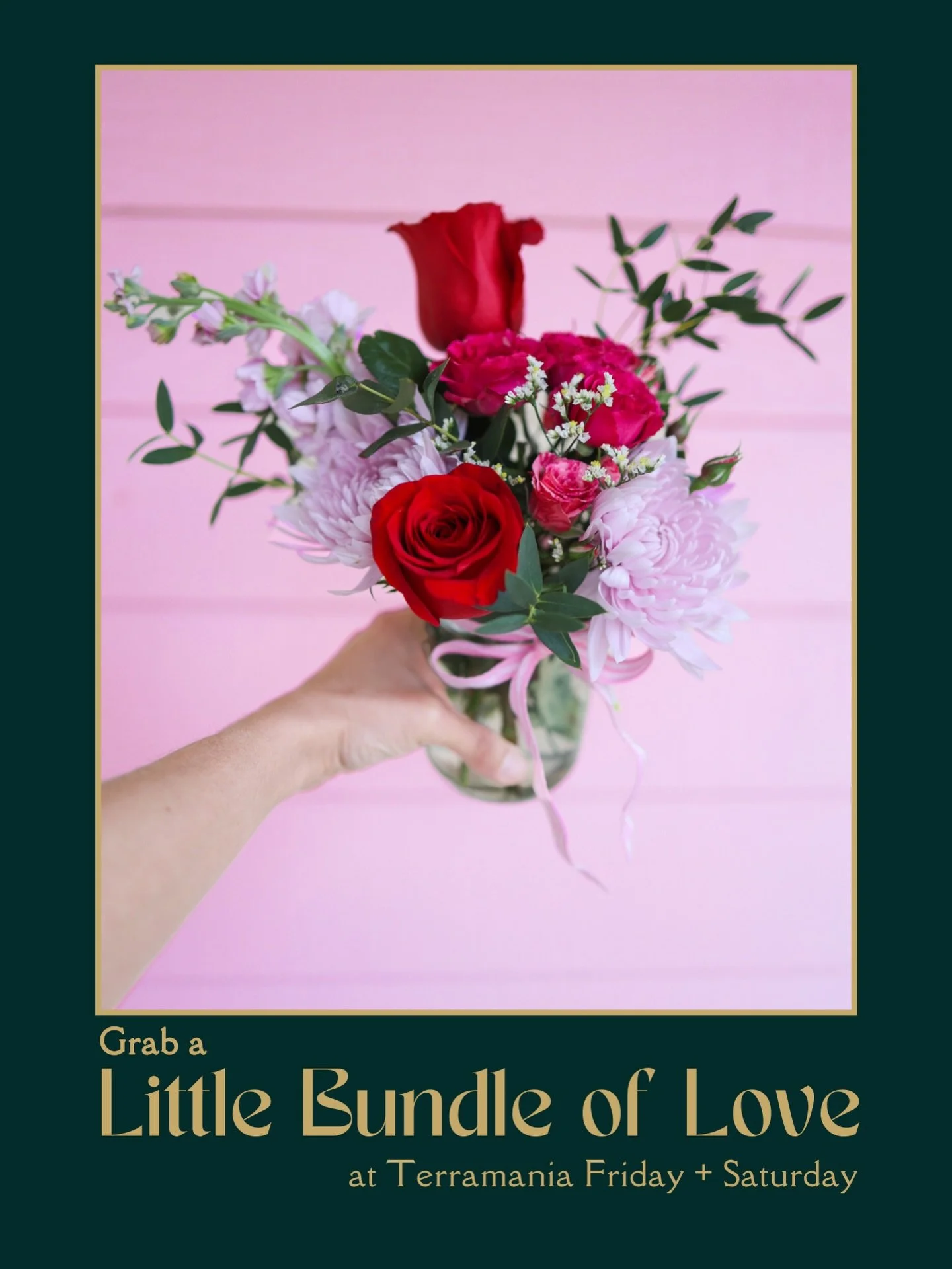 Grab a Little Bundle of Love at @terramaniashop this Friday or Saturday for that special someone for only $29! 🌹