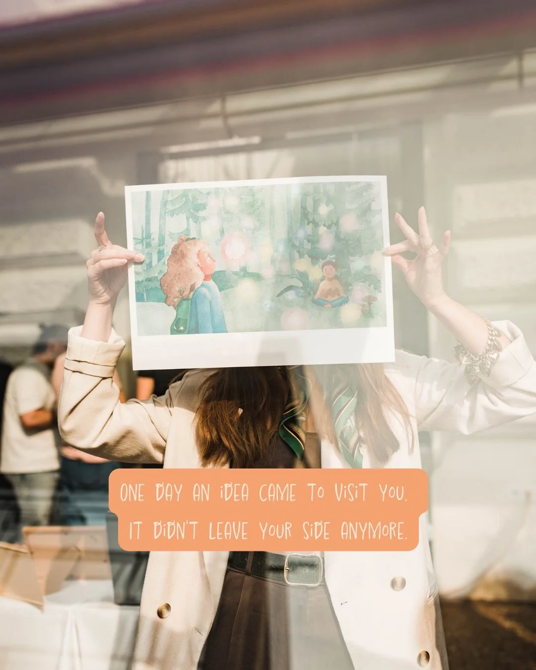one day an idea came to visit you. it didn&lsquo;t leave your side anymore. 

and this is what the little idea has become so far.

what little idea is whispiring to you right now? ✨