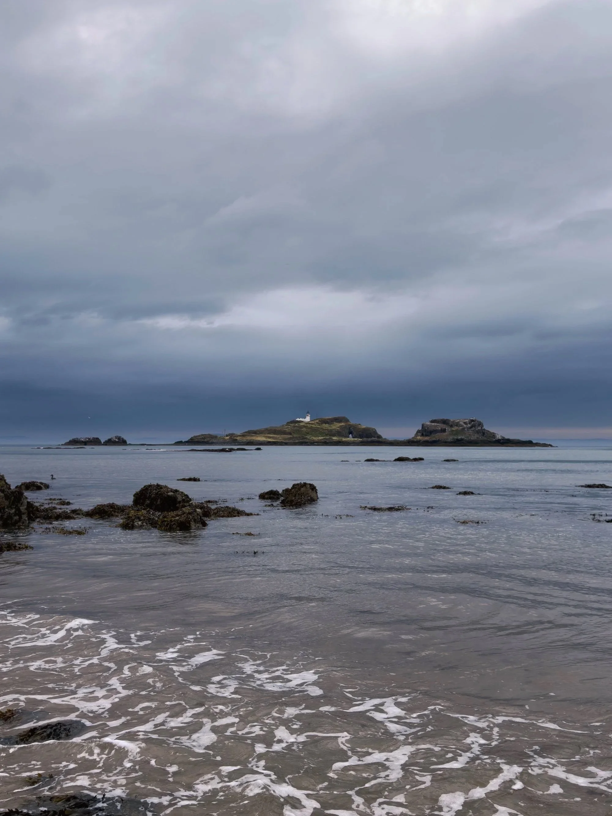 shades of blue at Yellowcraig