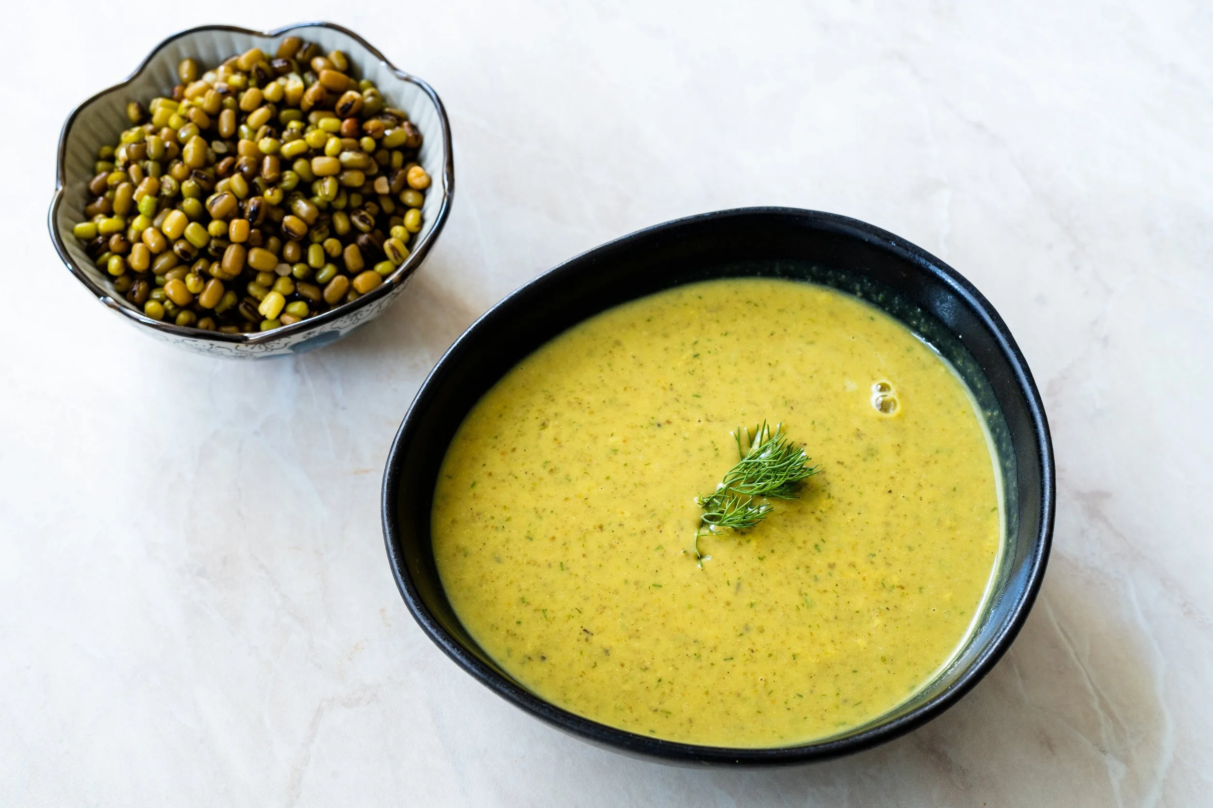 Thin moong dhal, a comforting and easy-to-digest lentil dish for postpartum recovery
