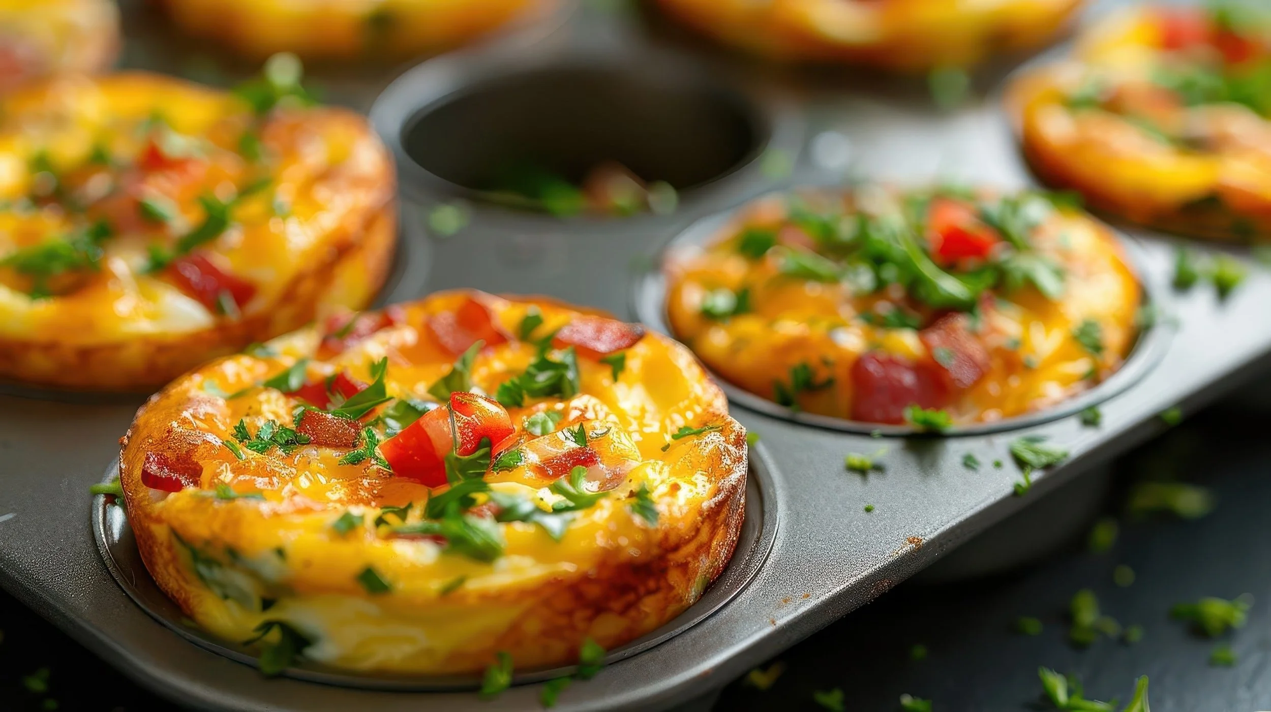 Protein-packed egg muffins with veggies, a healthy snack for new mothers on the go