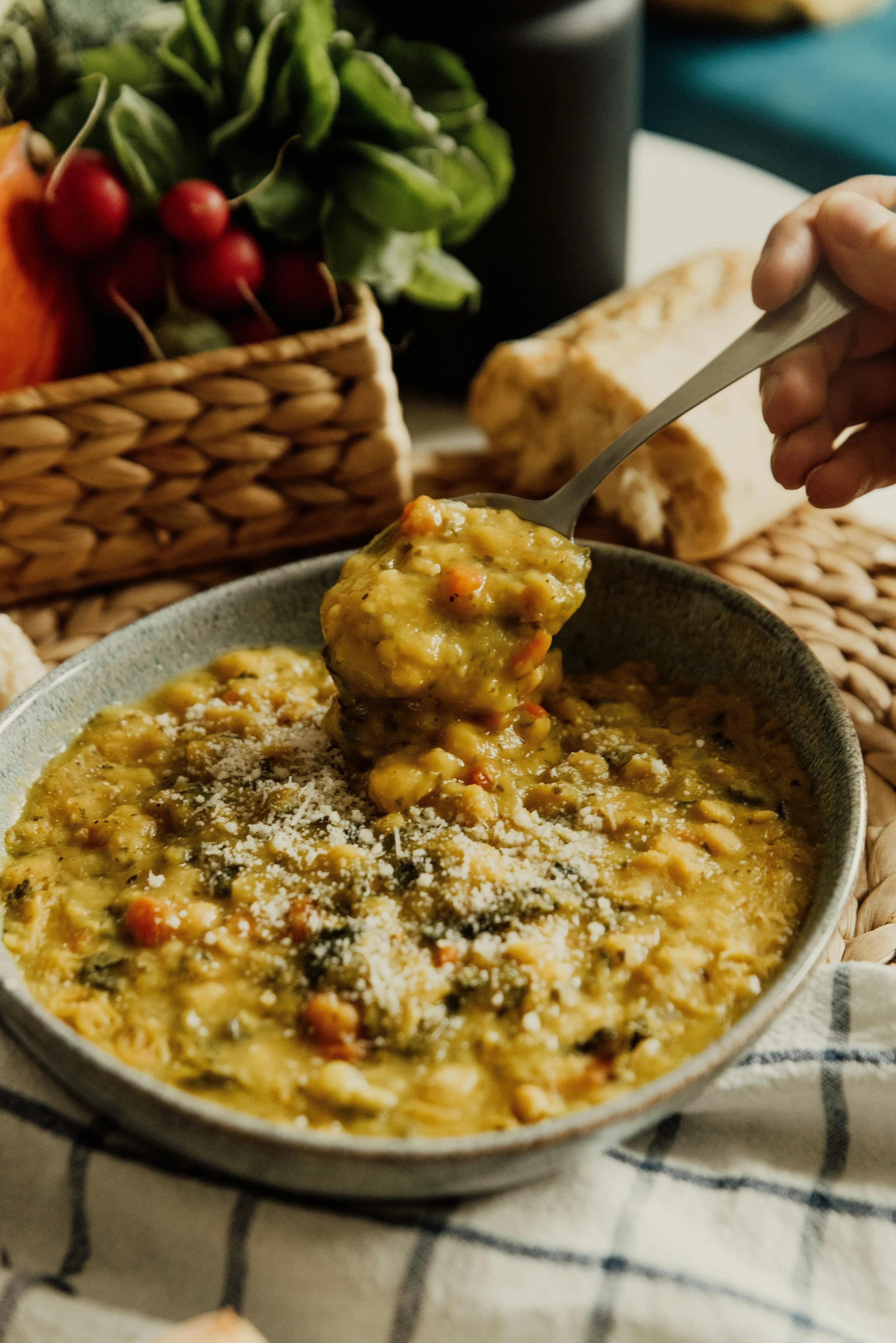 Hearty lentil soup packed with protein to fuel postpartum recovery