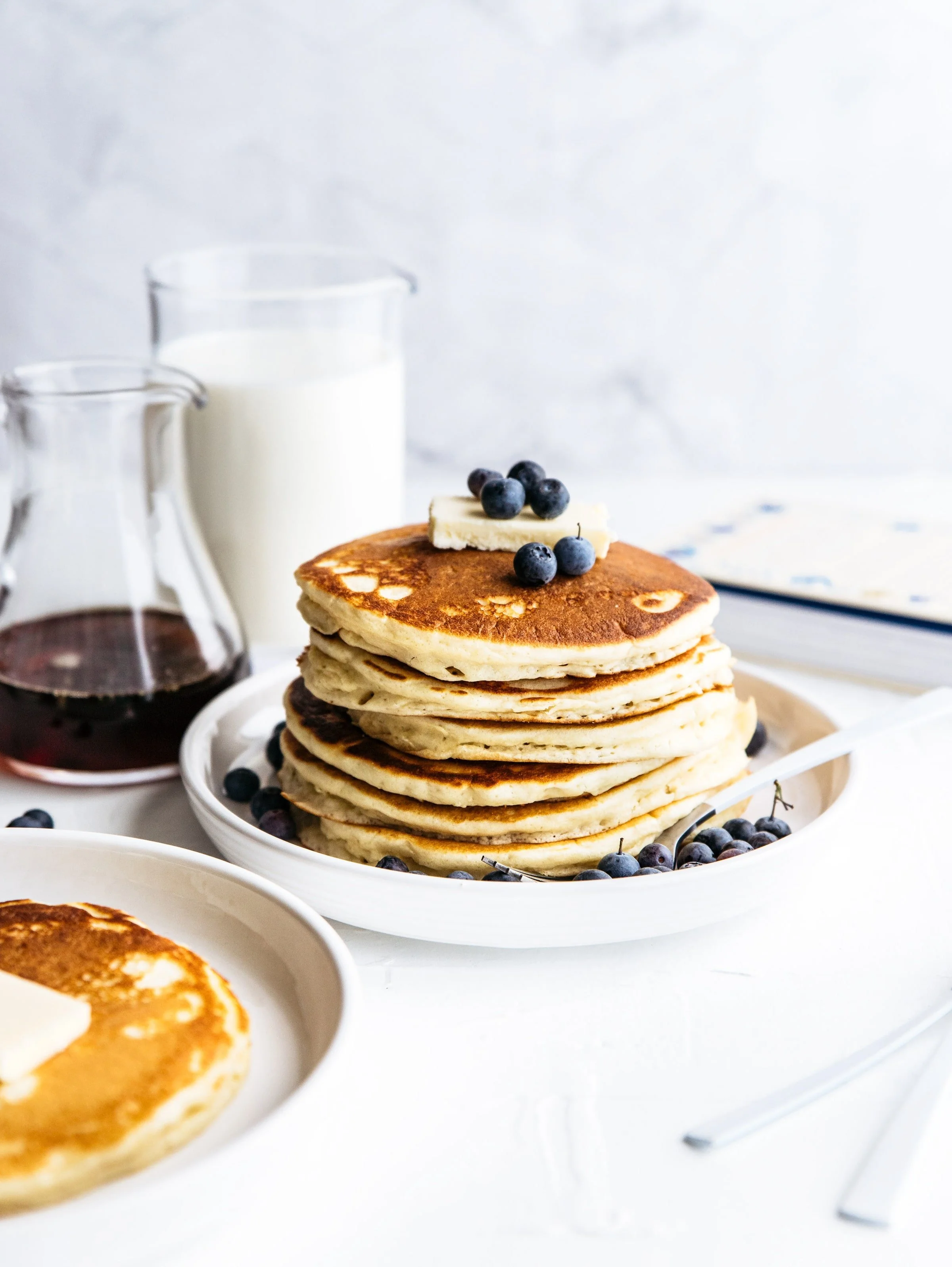 Crispy on the outside and soft inside, savory postpartum pancakes for nourishing new moms